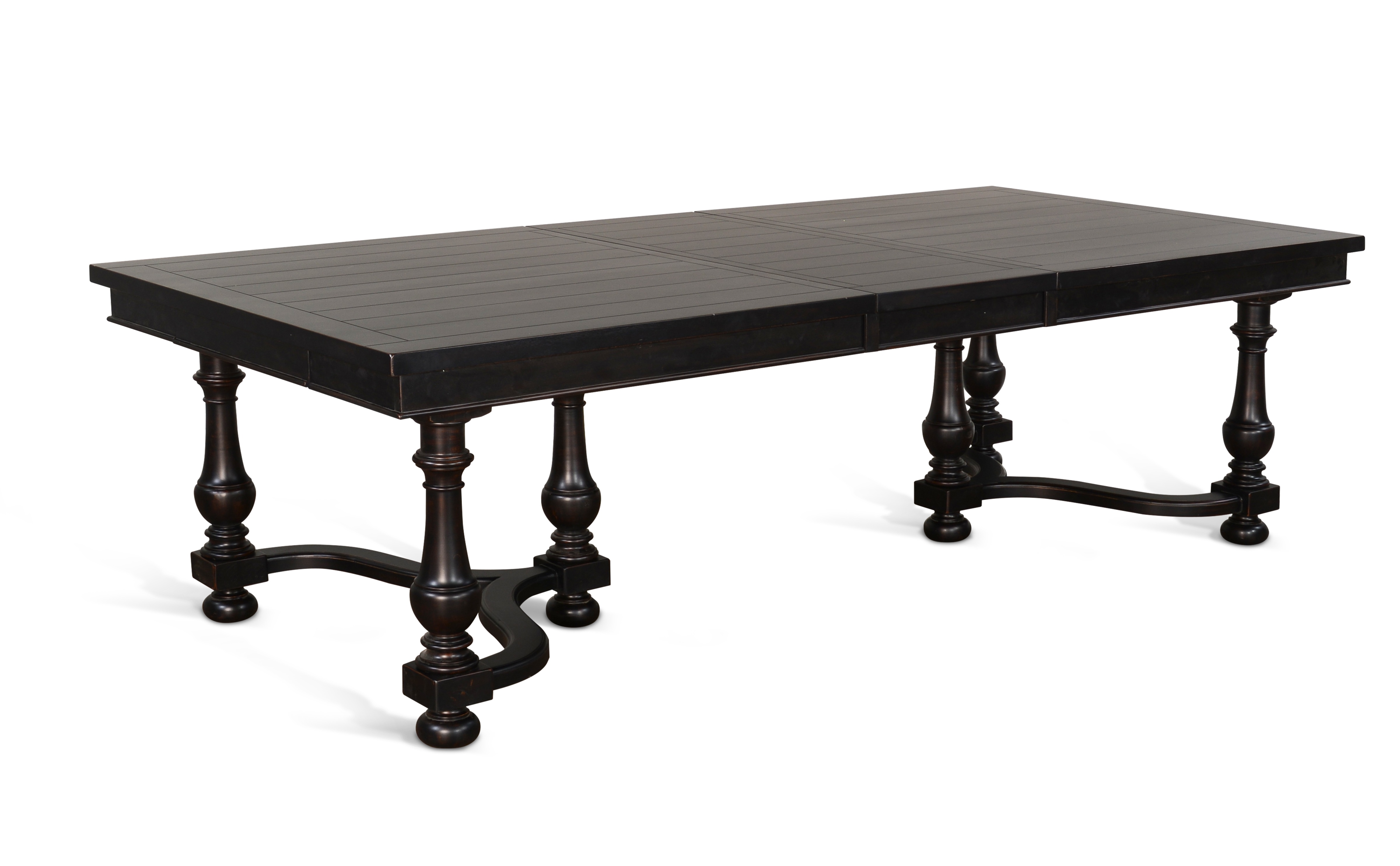 Purity Craft Scottsdale Black Walnut Extension Dining Table with Leaves