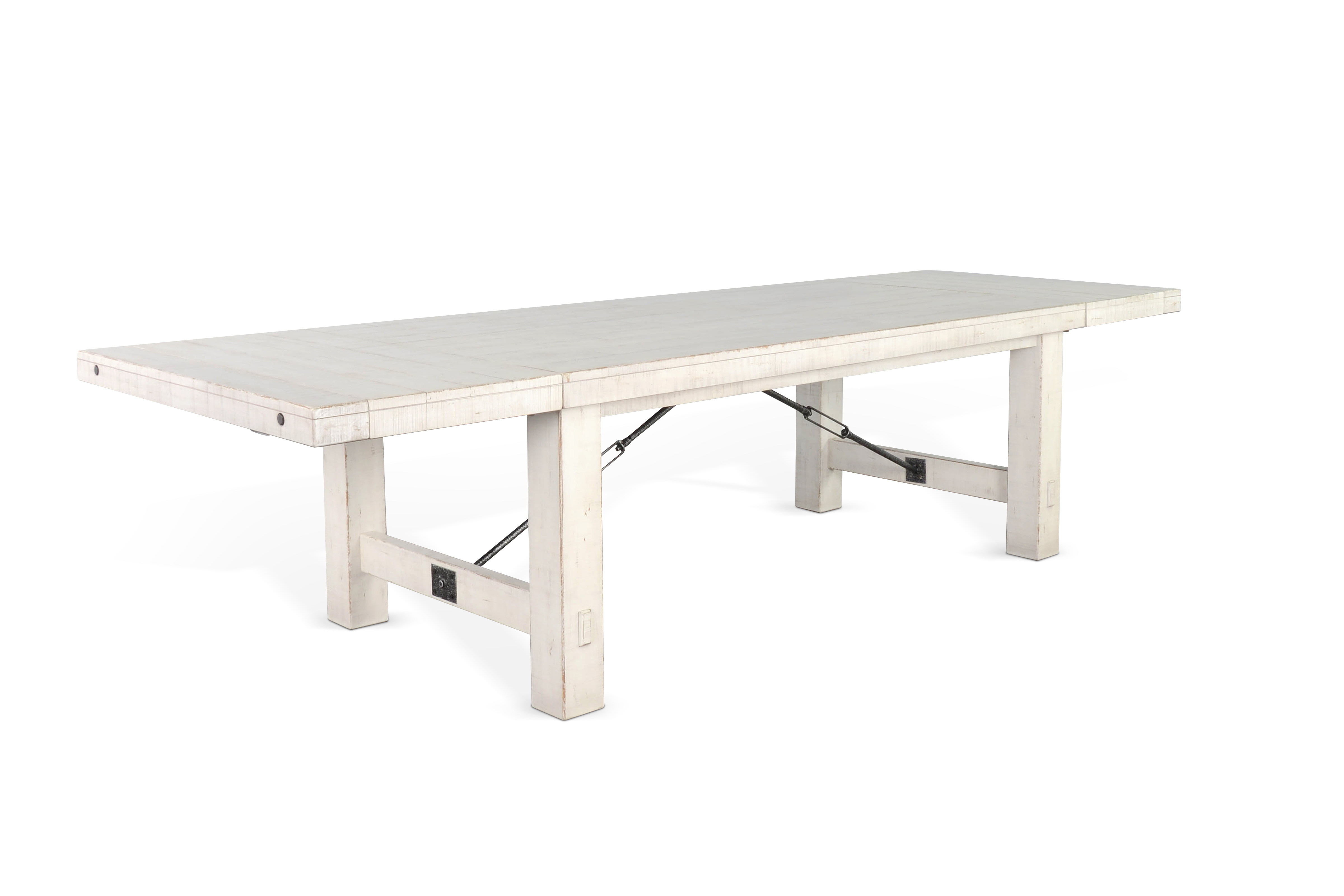 Purity Craft Marina White Sand Extension Dining Table