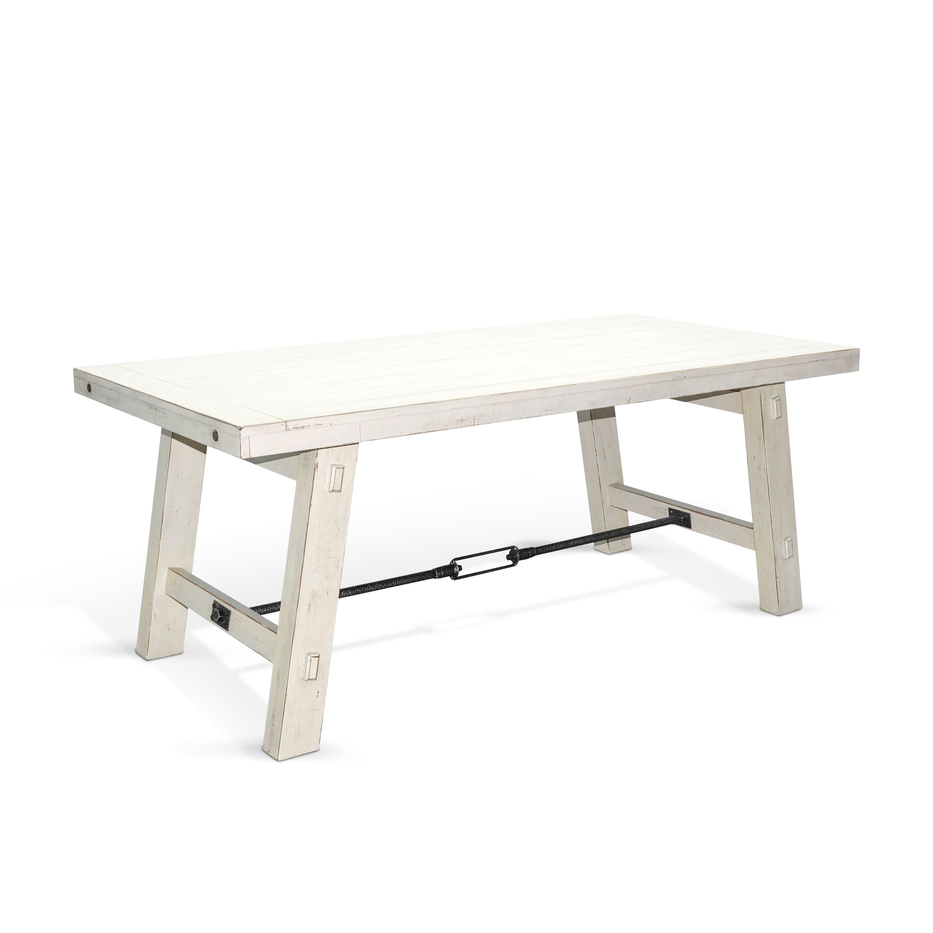 Purity Craft White Sand Dining Table with Turnbuckle