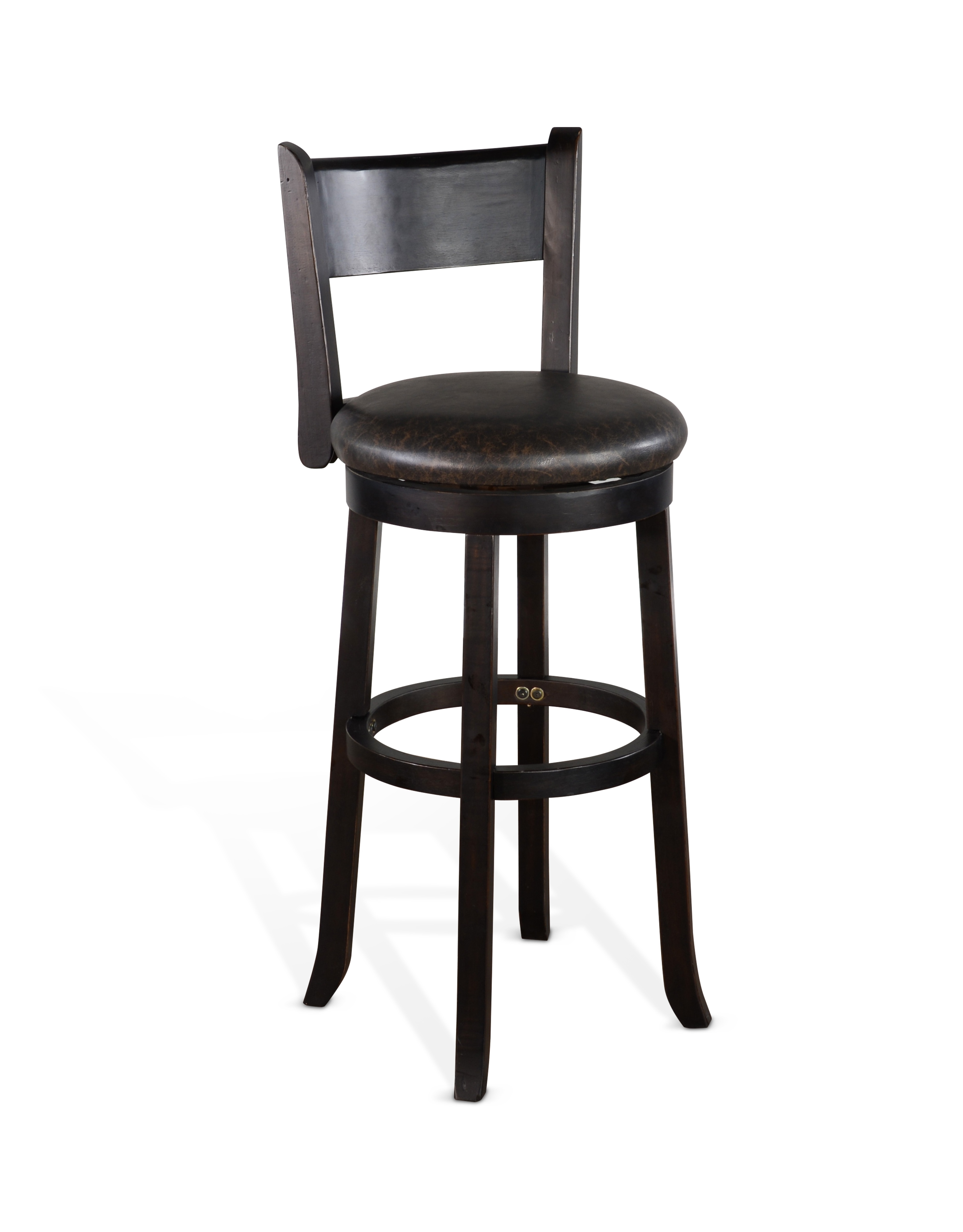 2 Purity Craft Scottsdale Black Walnut Swivel Barstools