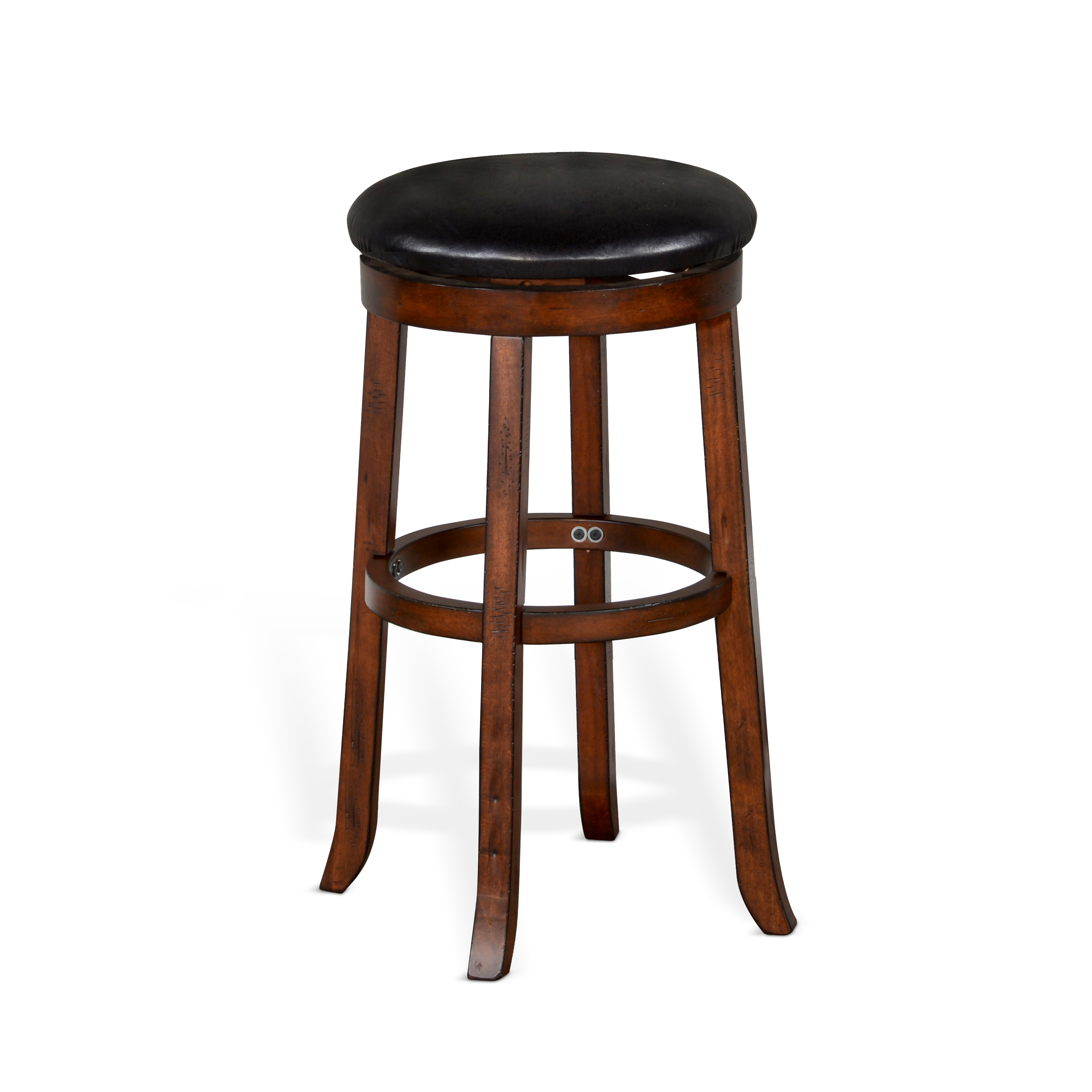 2 Purity Craft Tuscany Vintage Mocha Bar Swivel Stools