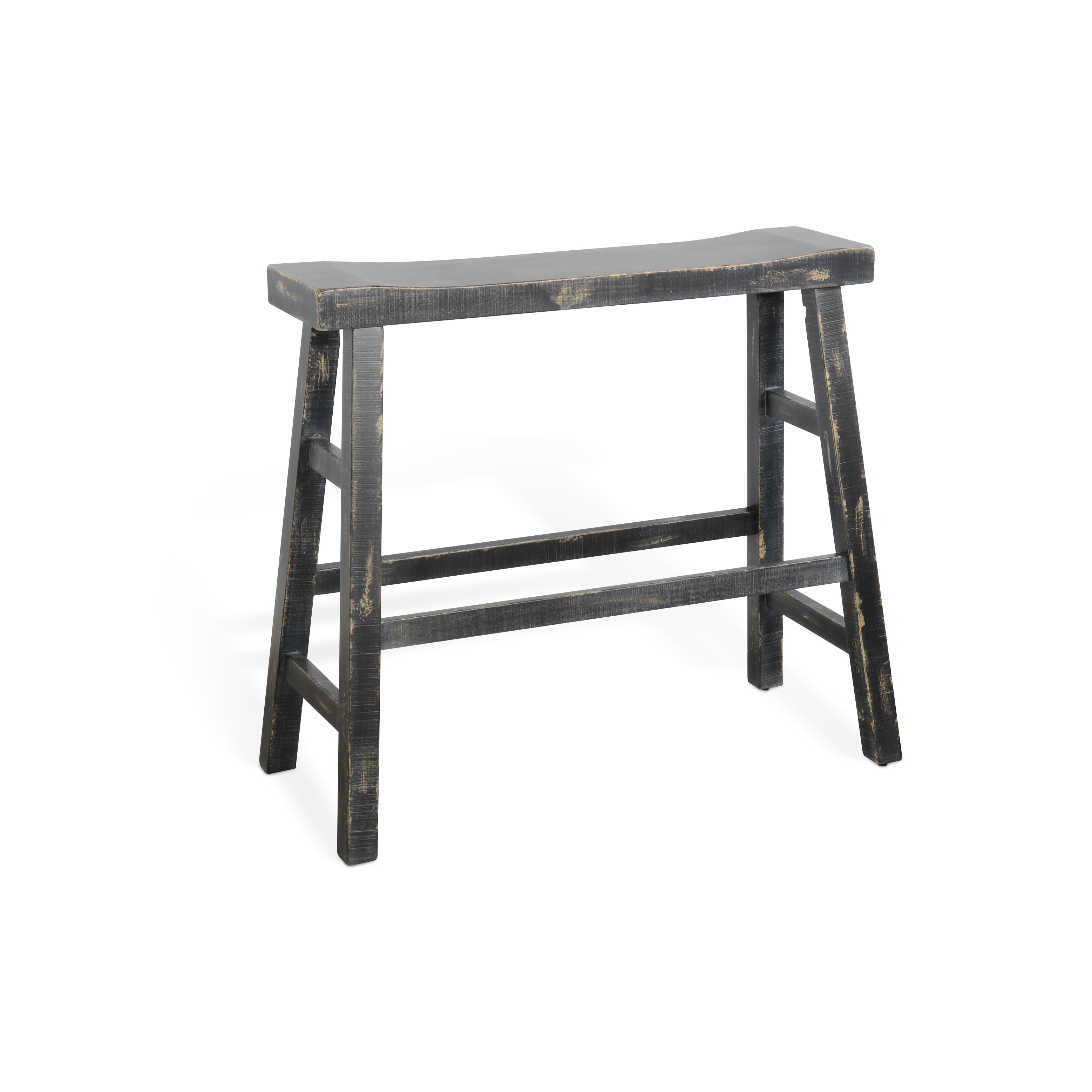 Purity Craft Marina Black Sand 30 Inch Bench with Wood Seat
