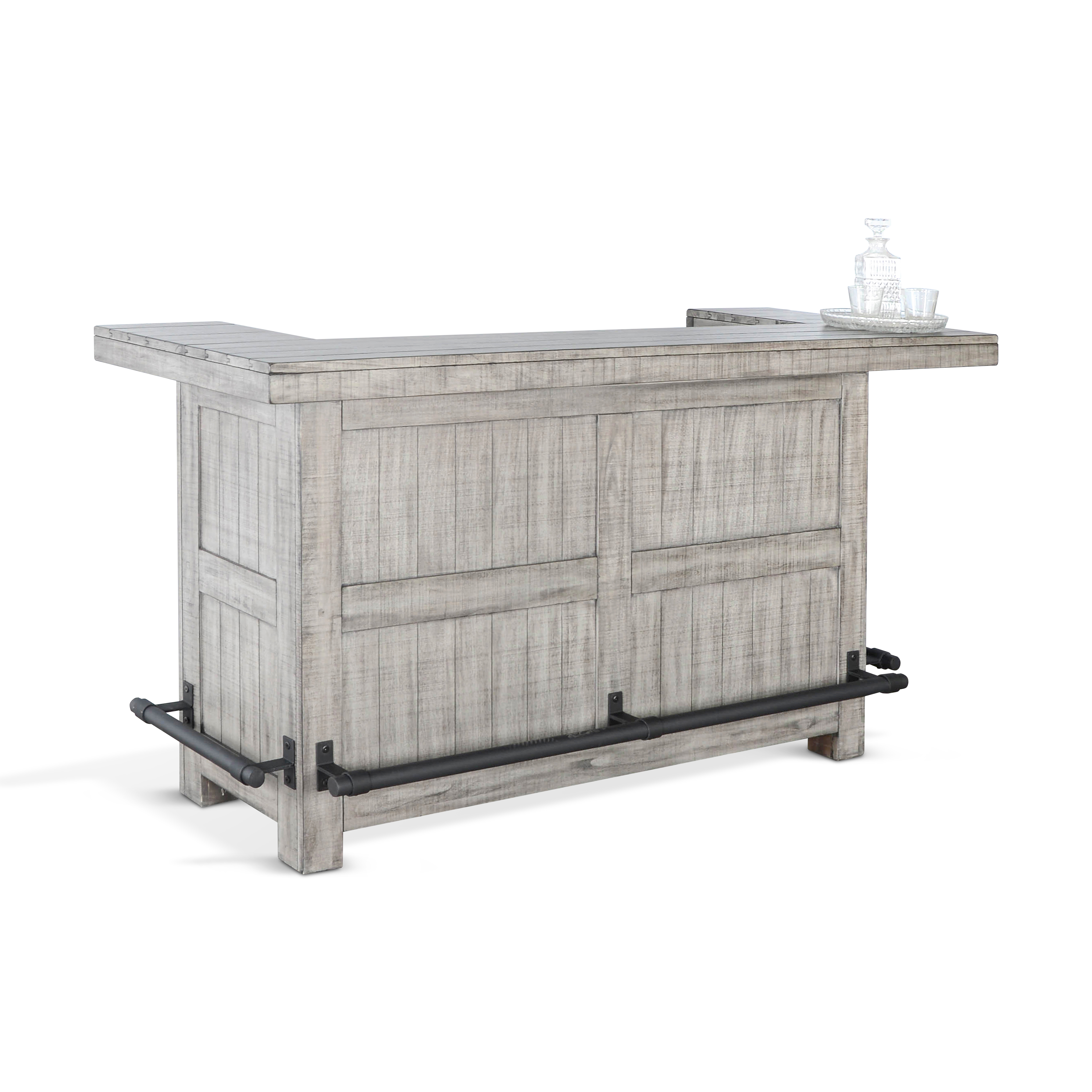 Purity Craft Alpine Gray 80 Inch Home Bar Table
