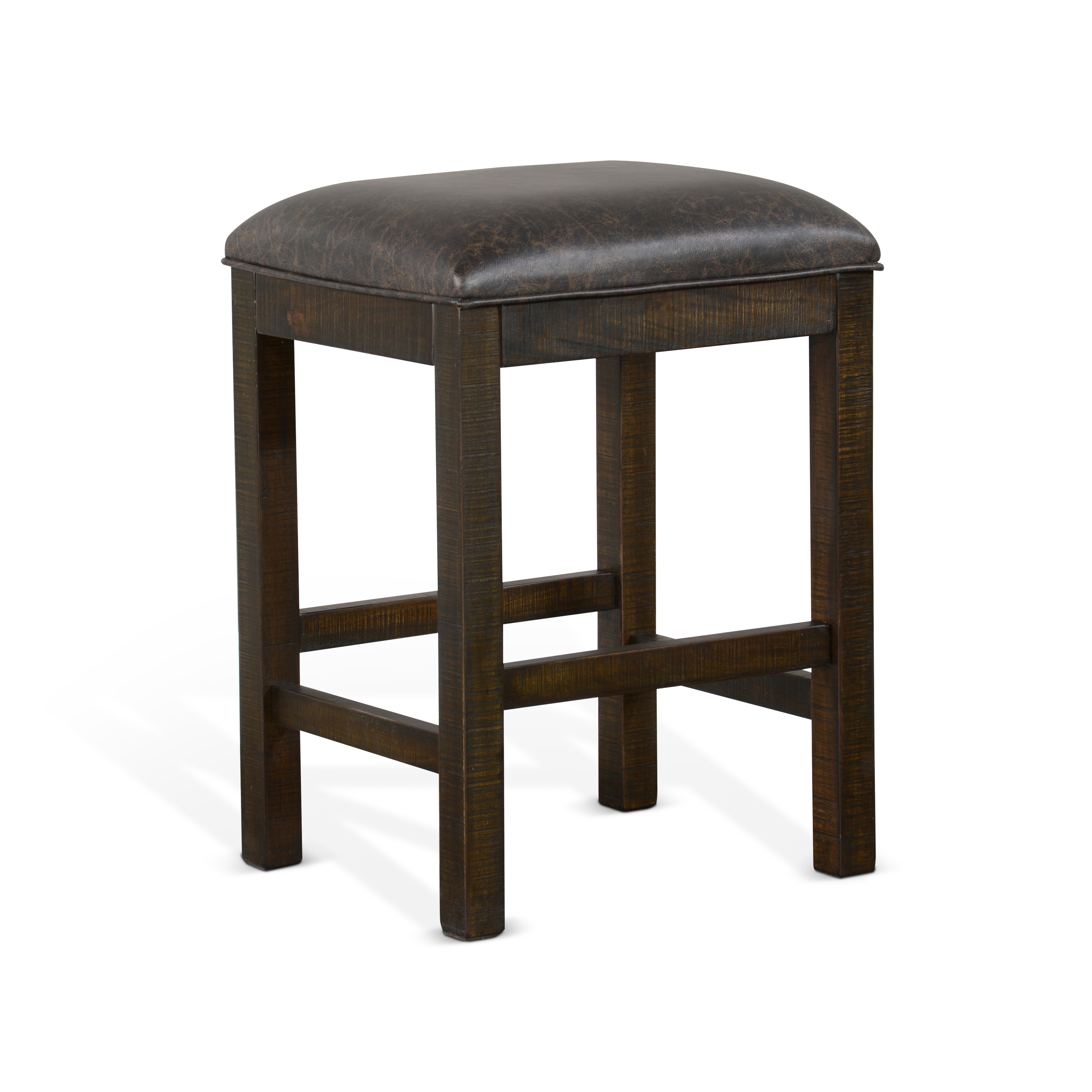 Purity Craft Homestead Tobacco Counter Cushion Seat Stool