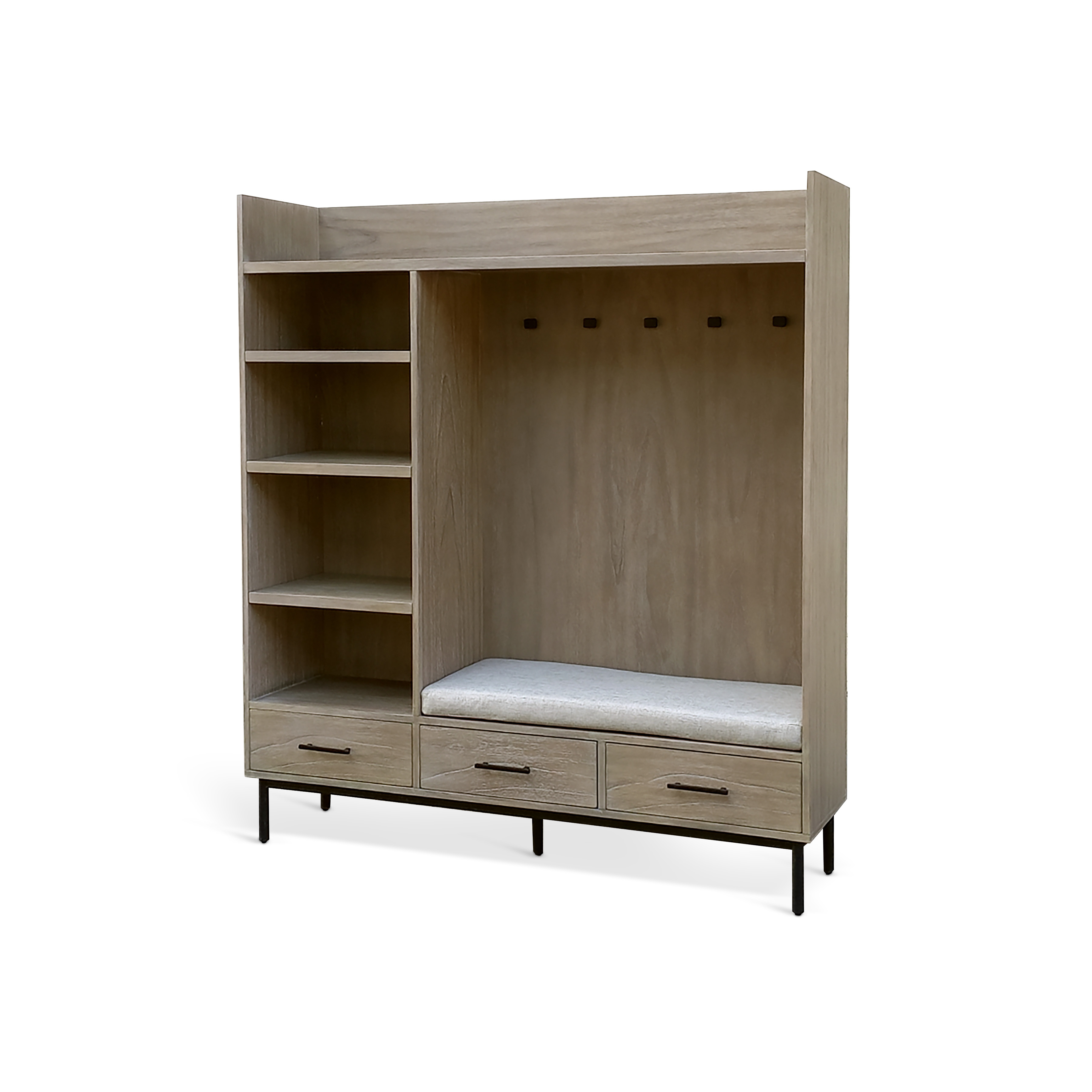 Purity Craft Jenny Wheat Bench Hall Tree