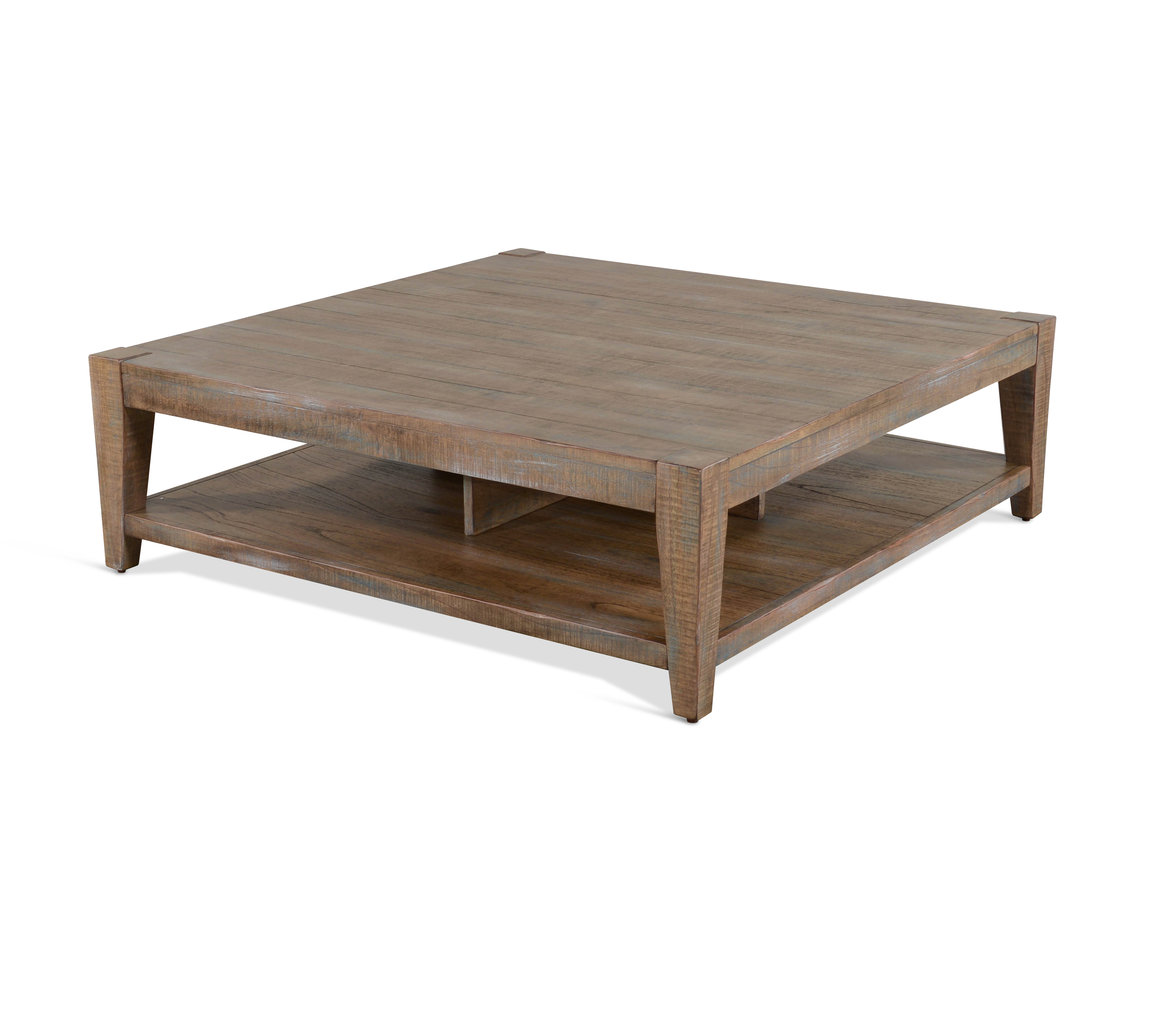 Purity Craft Weathered Brown 48 Inch Cocktail Table