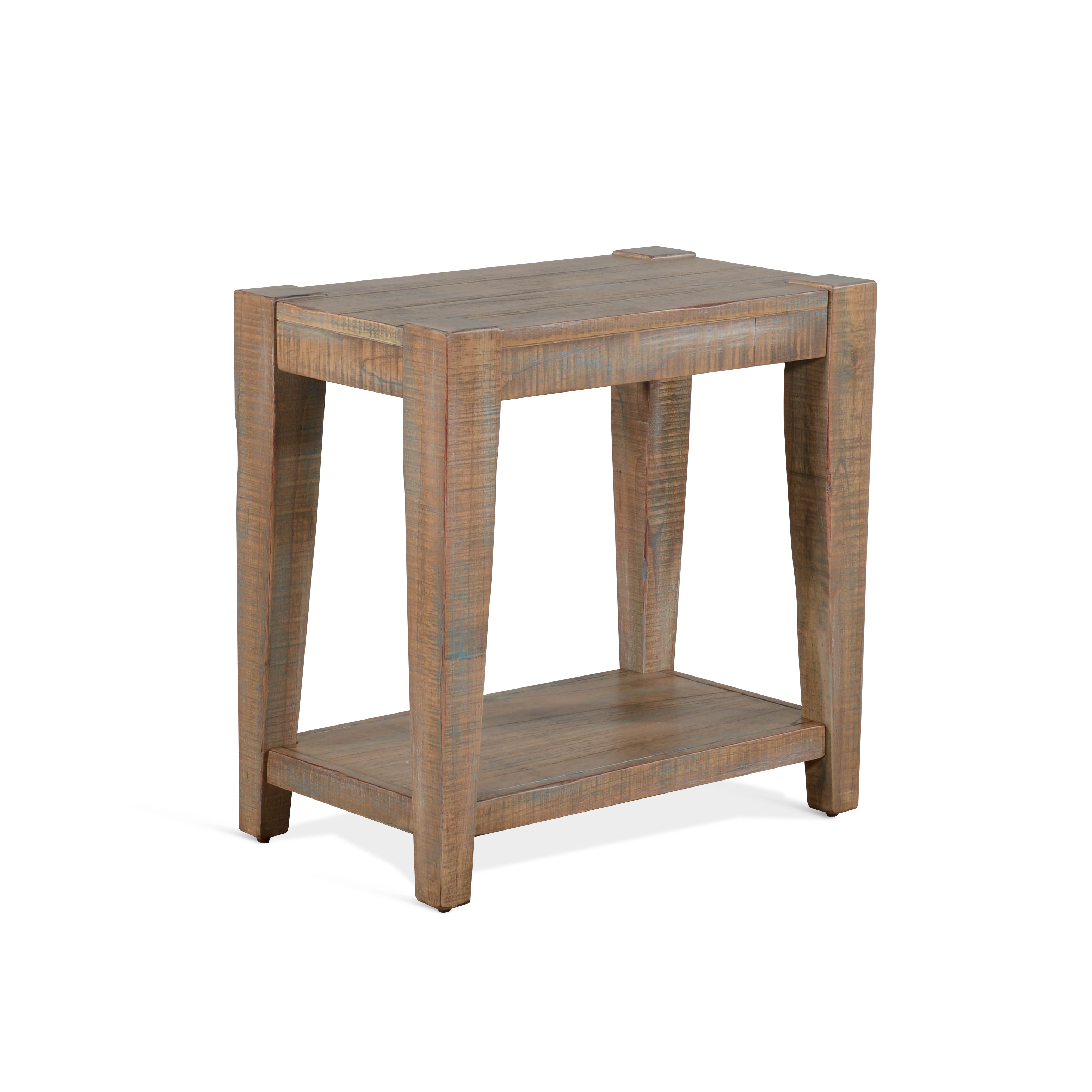 Purity Craft Weathered Brown 25 Inch Chair Side Table