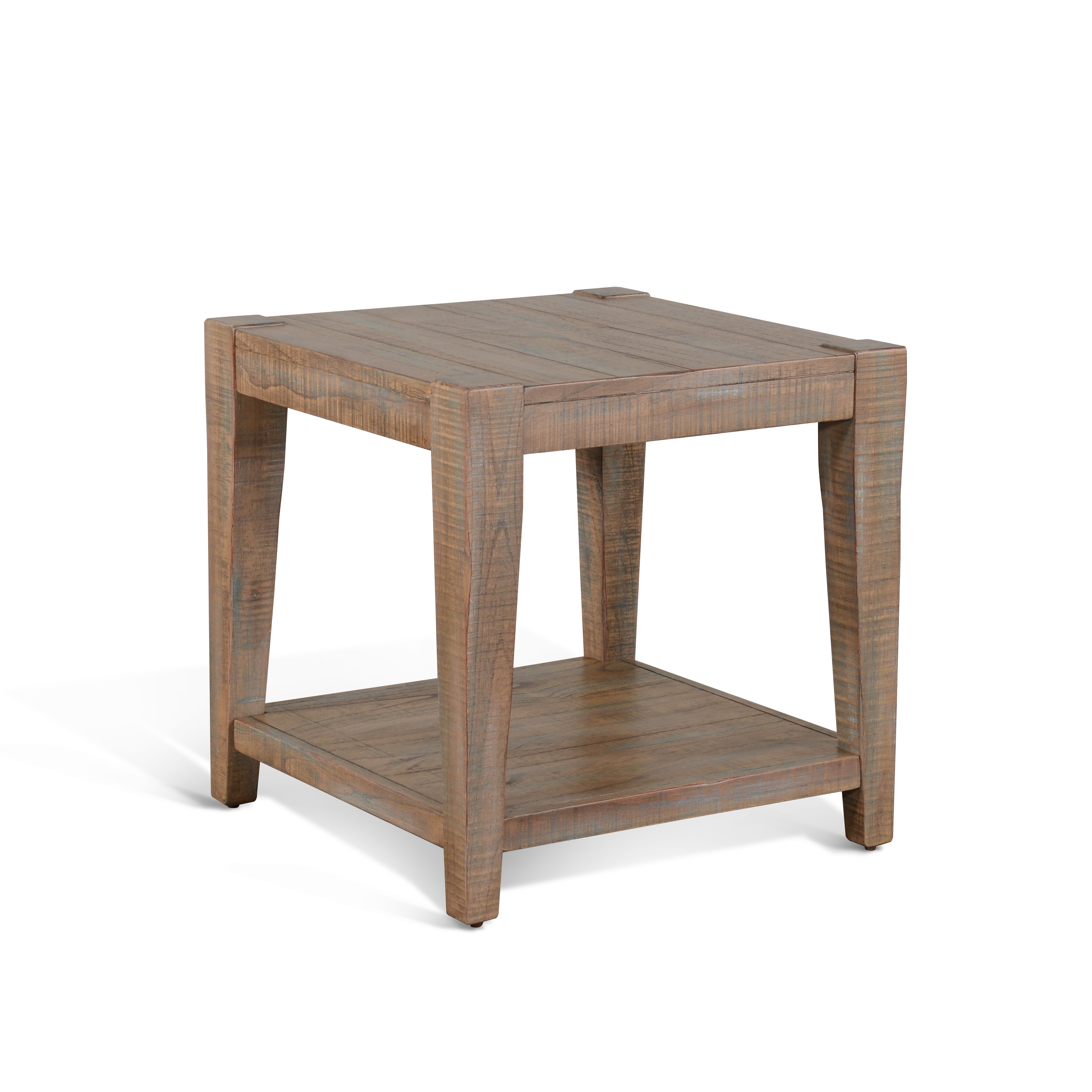 Purity Craft Weathered Brown 24 Inch End Table
