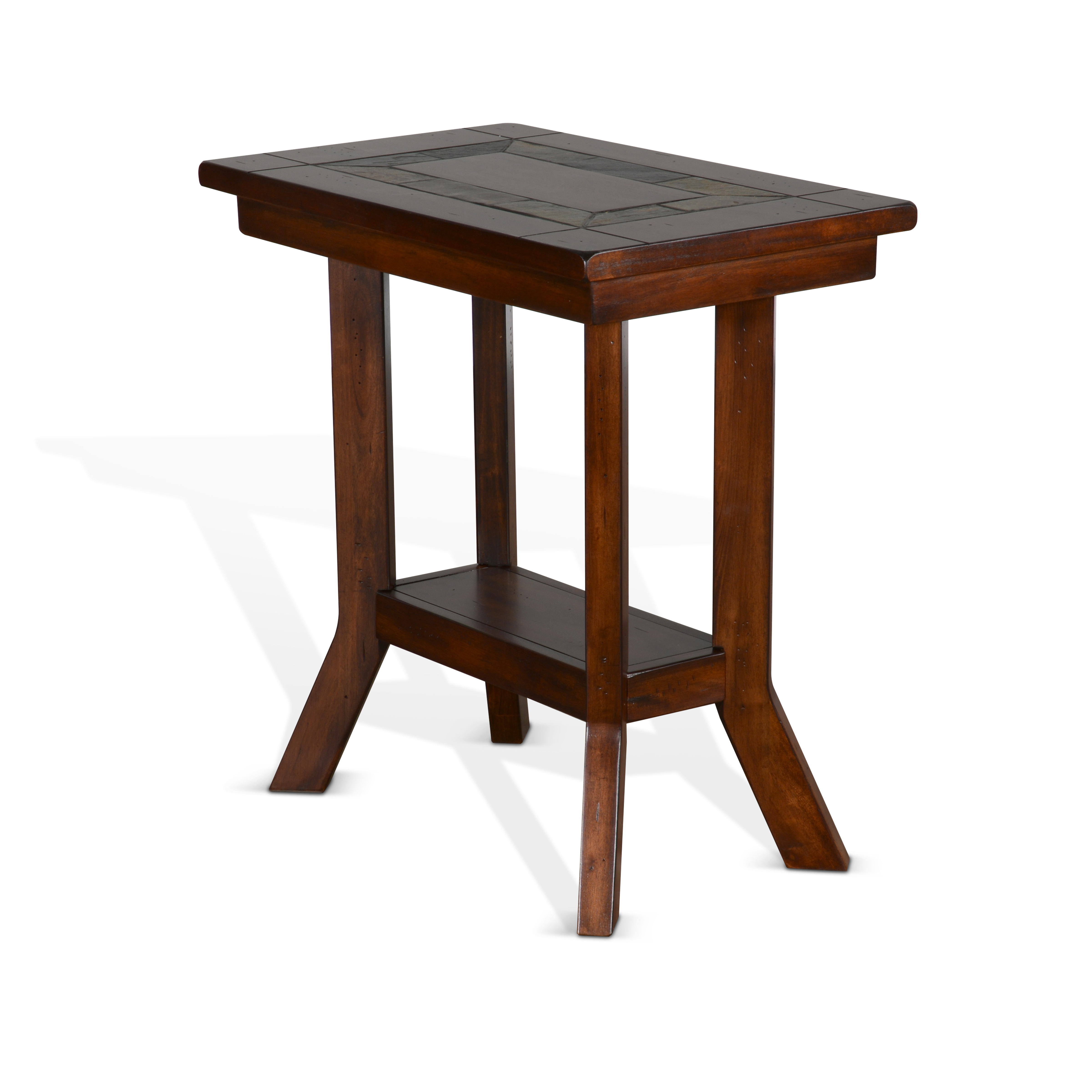 Purity Craft Santa Fe Dark Chocolate 25 Inch Chair Side Table