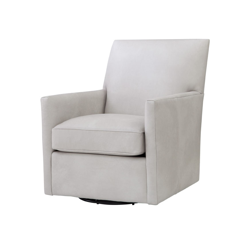 Spectra Home Dexter Royalton Smooth Pebble Swivel Chair