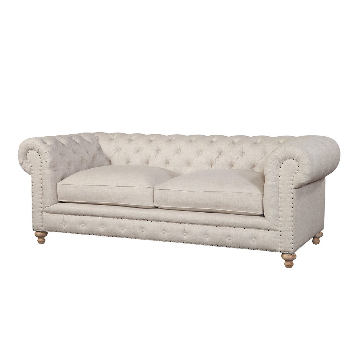 Spectra Home Finn Classic Linen 90 Inch Sofa