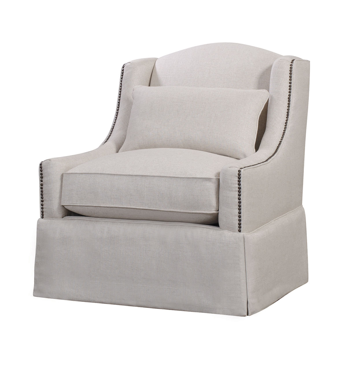 Spectra Home Halston Tribecca Natural Swivel Chair