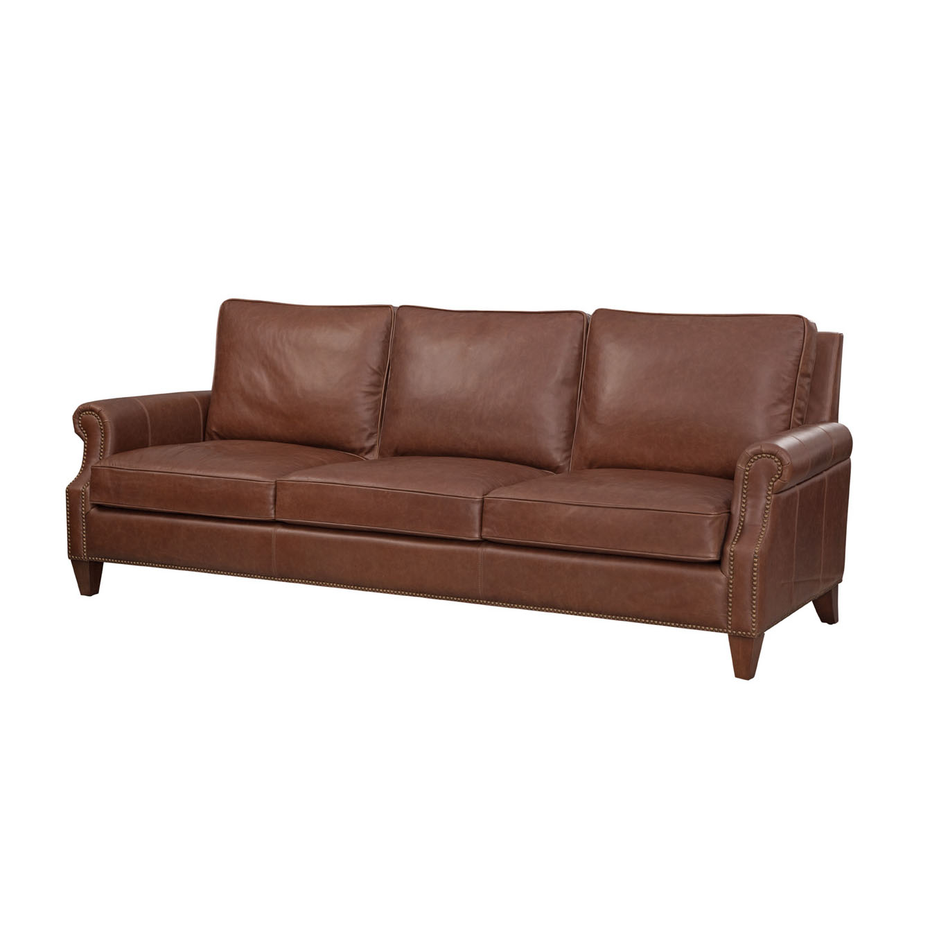 Spectra Home Shelley Chaps Havana Brown Sofa