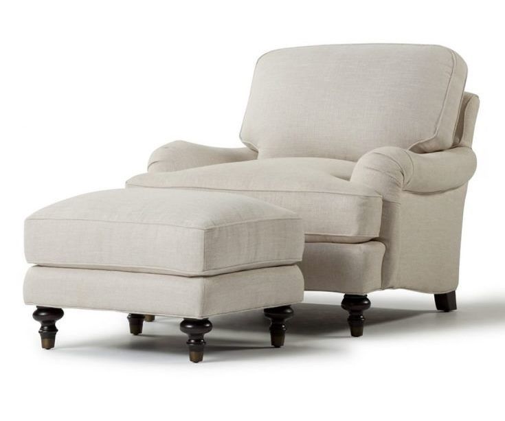 Spectra Home Sloane Tribecca Natural Chair and Ottoman Set