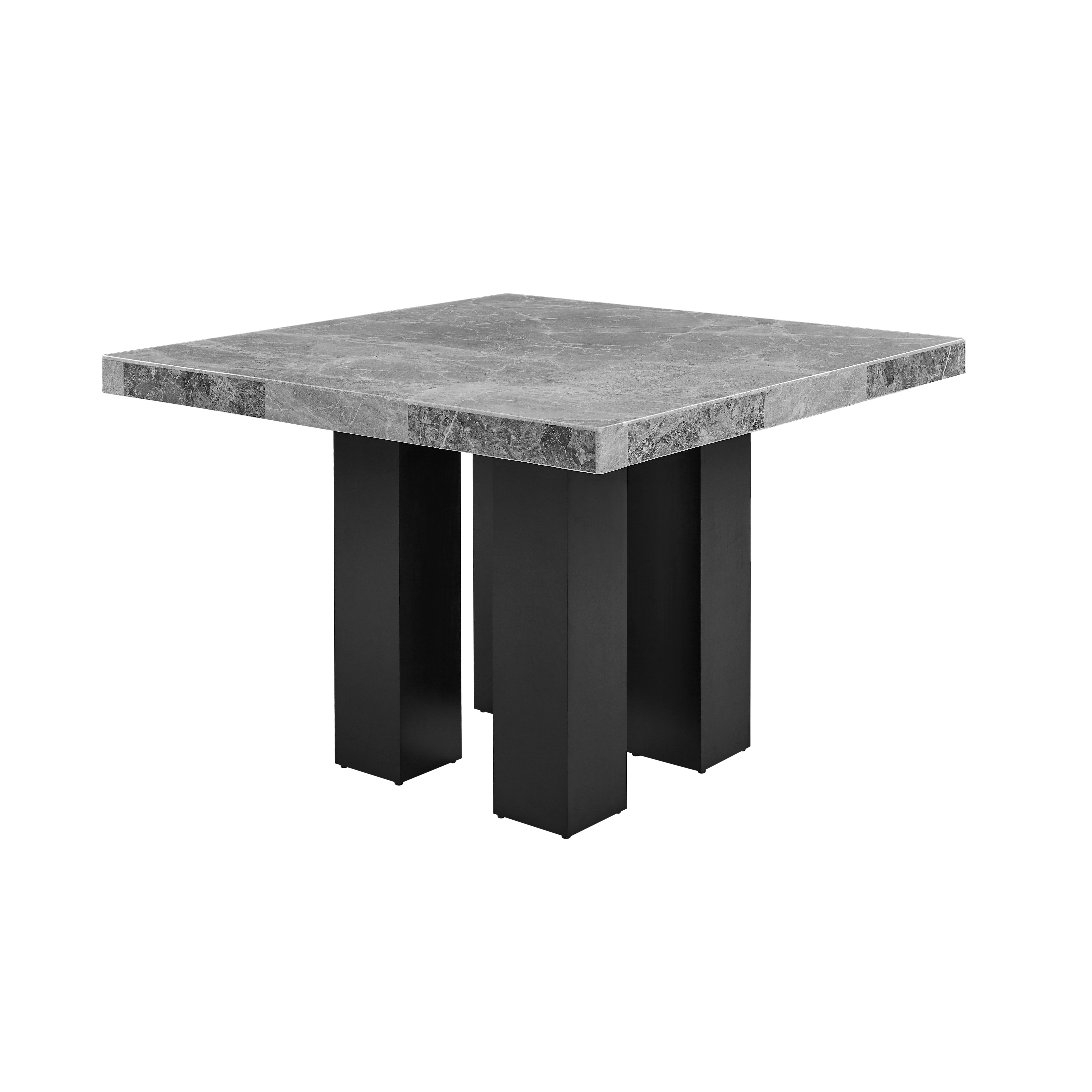 Steve Silver Camila Gray Square Marble Top Counter Height Table