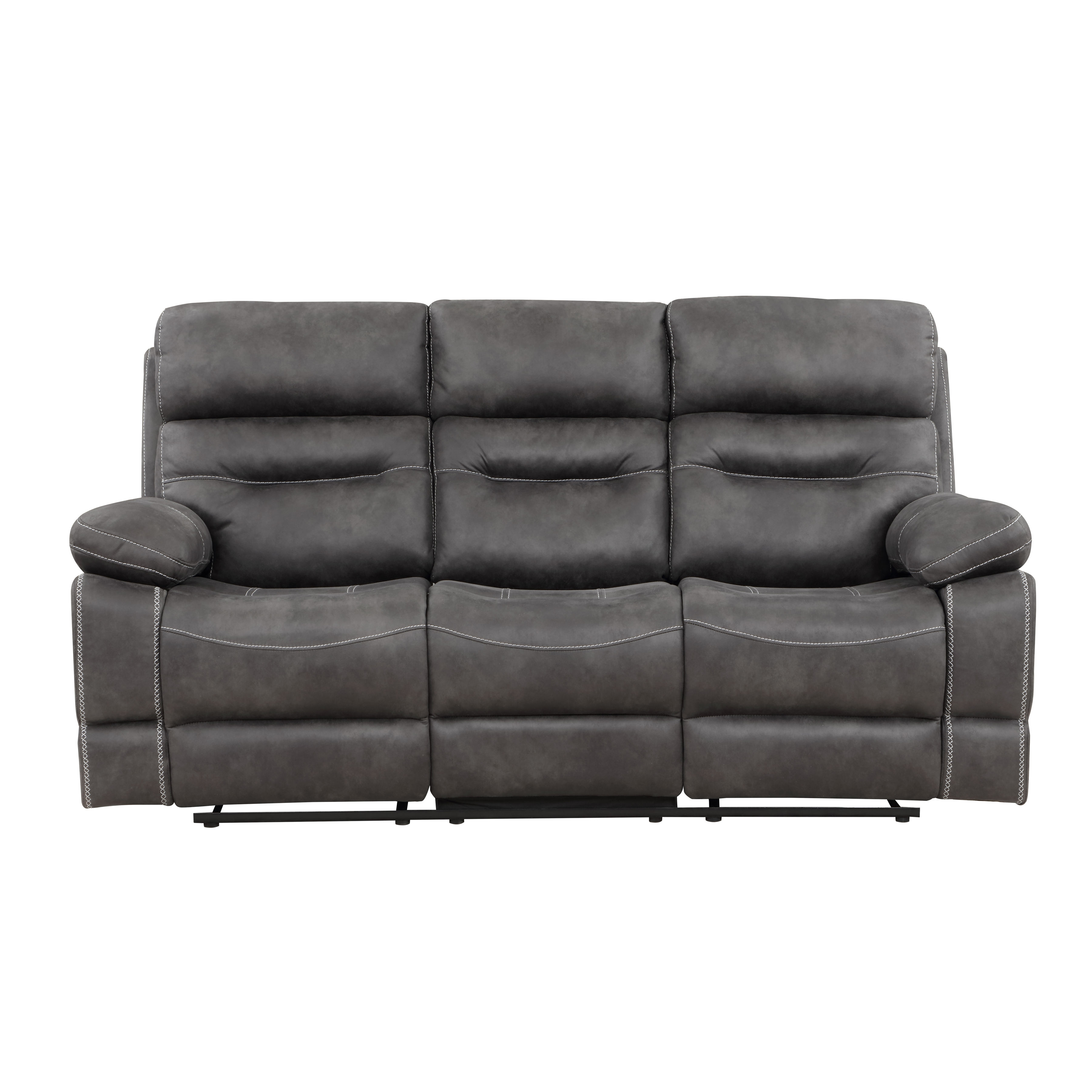 Rodger Manual Reclining Sofa, Midnight Gray