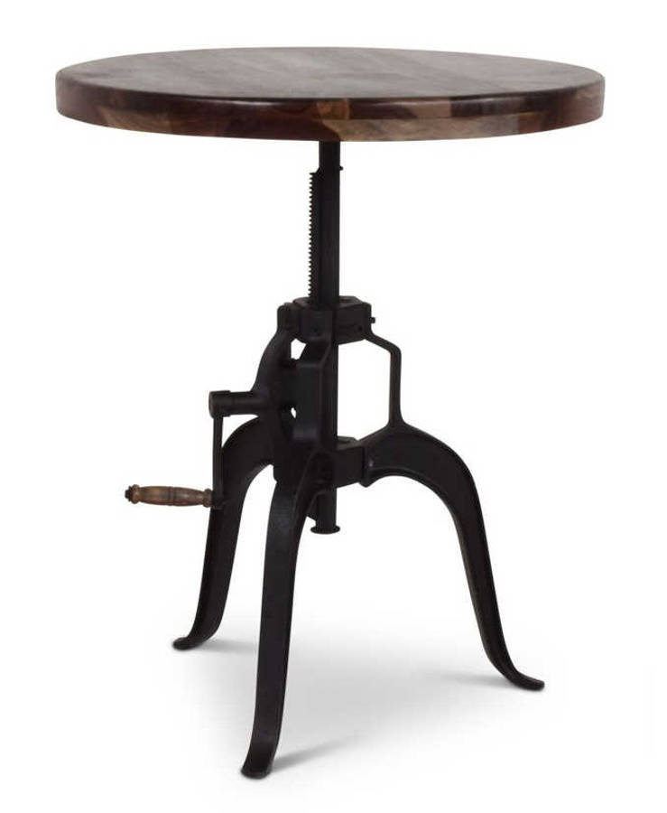 Steve Silver Sparrow Brown Round Crank Table