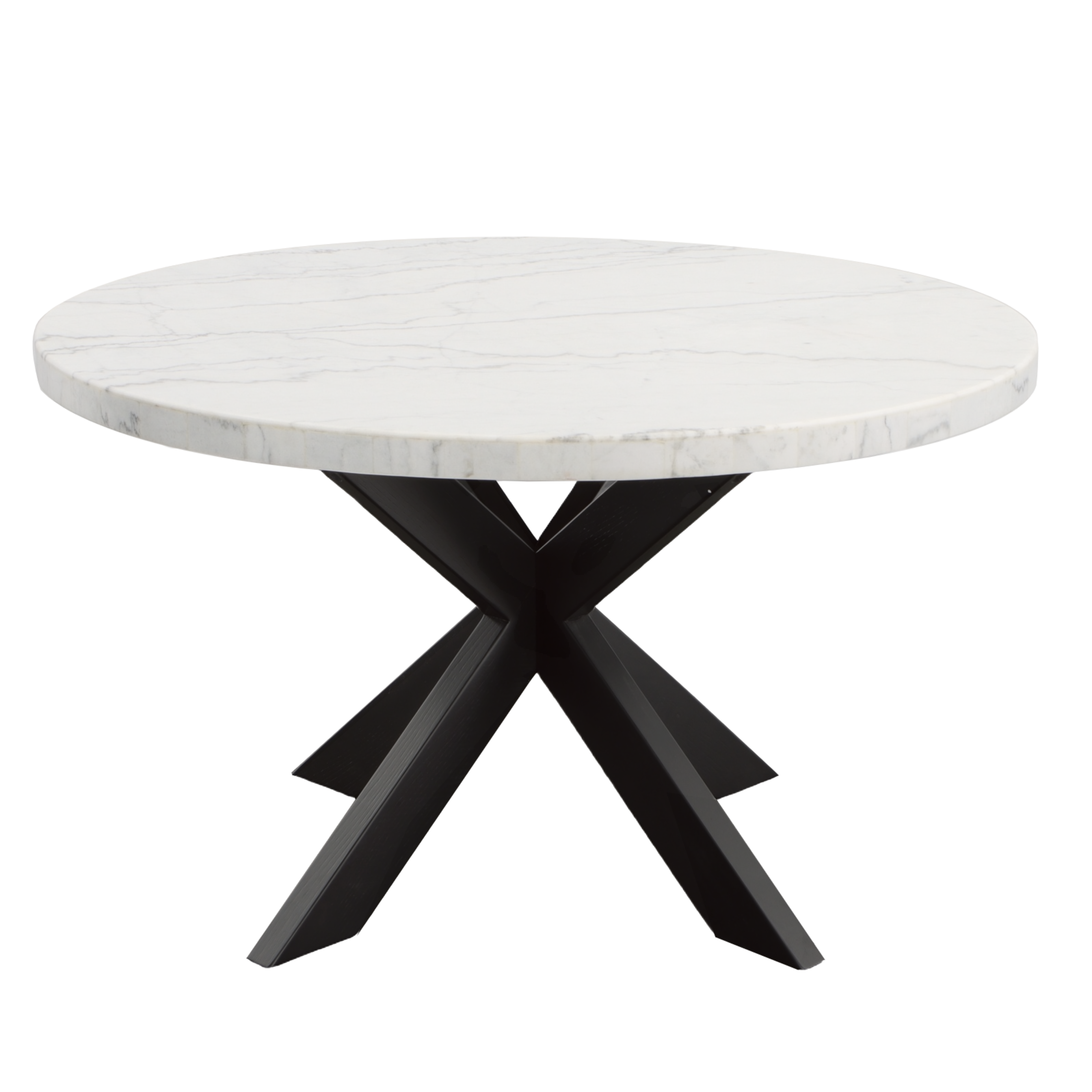 Steve Silver Xena White Ebony Round Table
