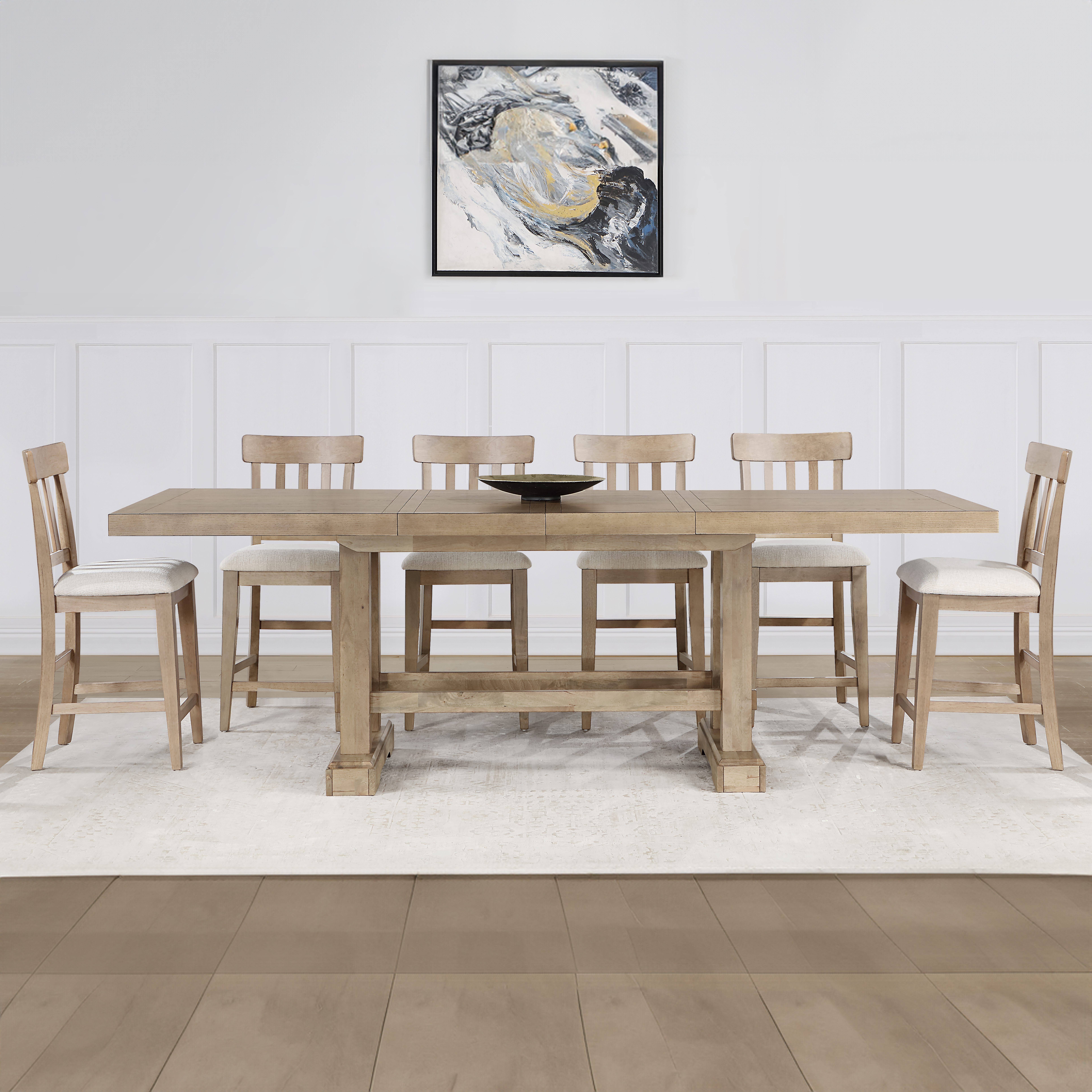Steve Silver Napa Weathered Sand 7pc Counter Set
