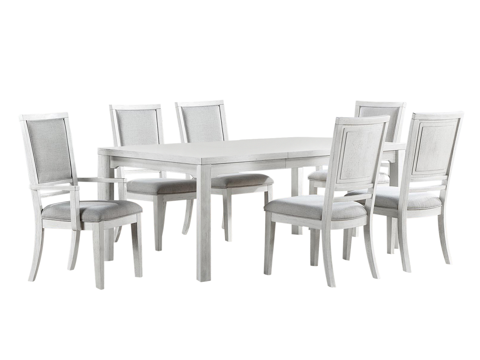Sunset Trading Dover Dove White 7pc Dining Room Set