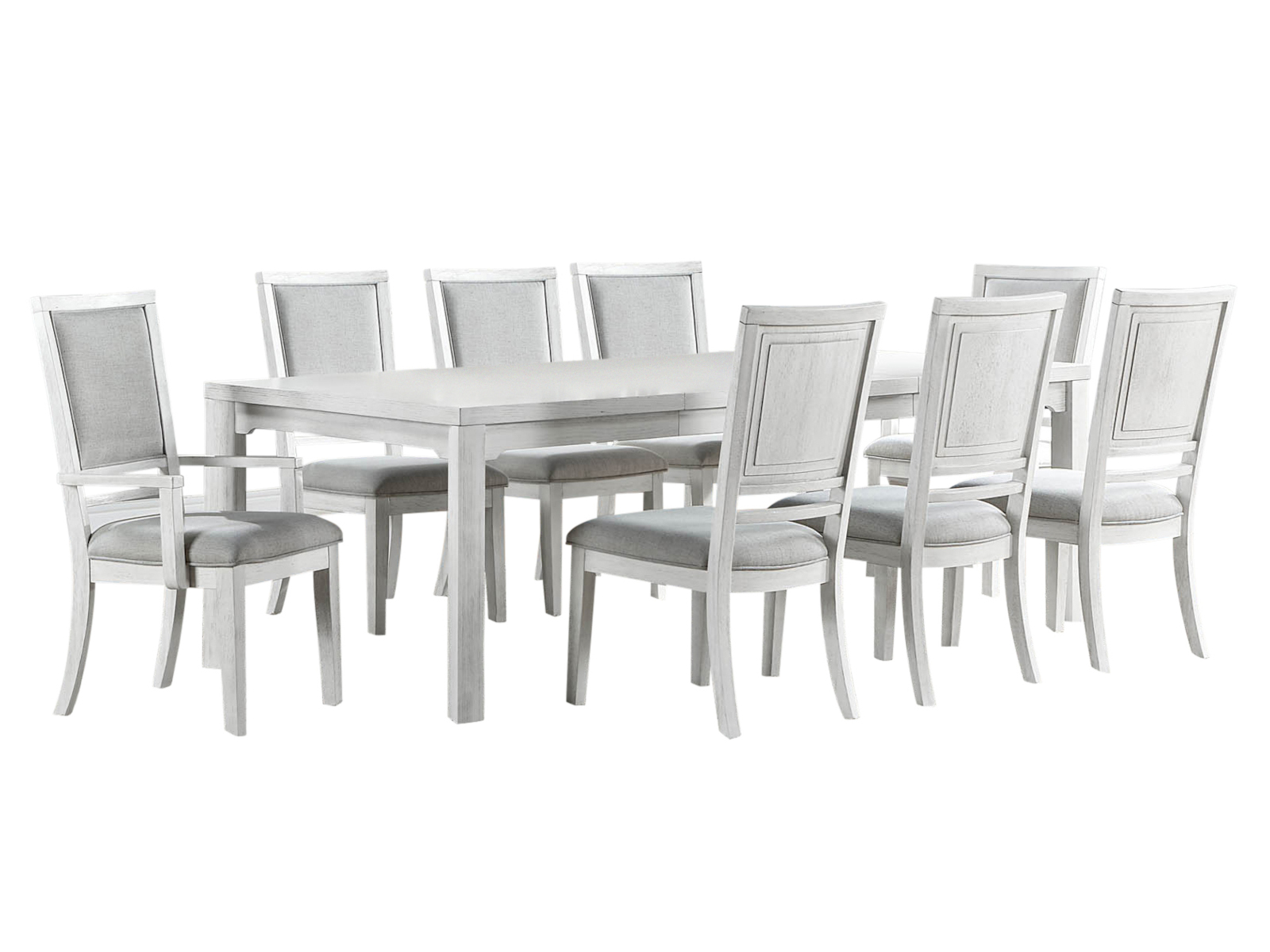 Sunset Trading Dover Dove White 9pc Dining Room Set