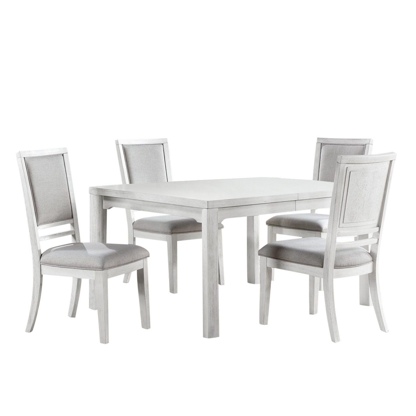 Sunset Trading Dover Dove White 5pc Rectangular Dining Room Set