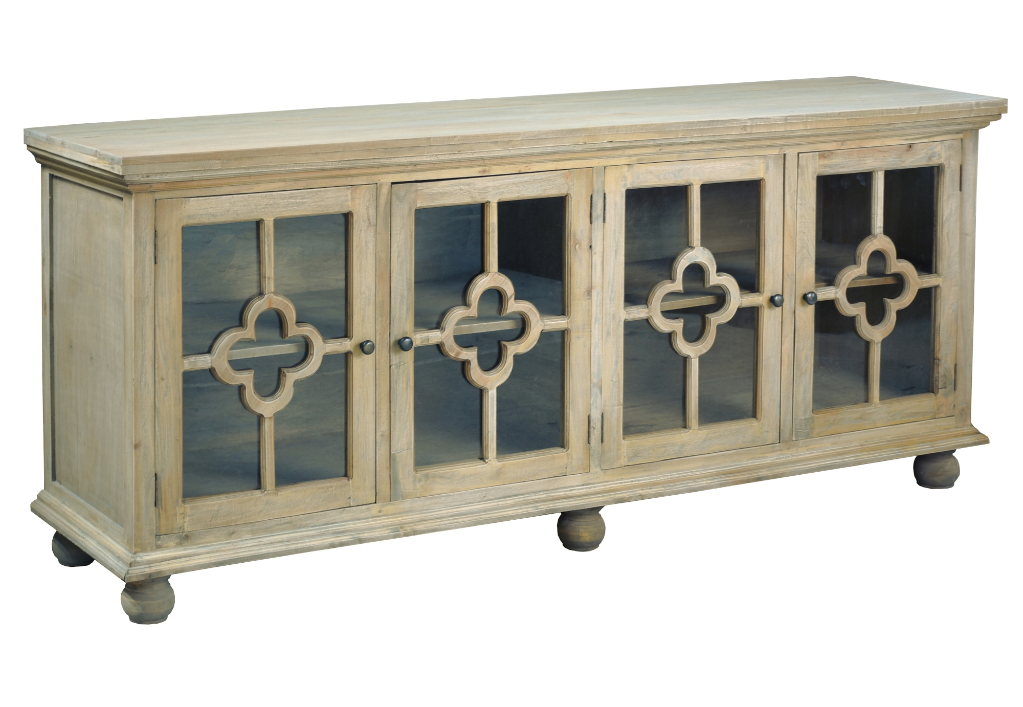Sunset Trading Shabby Chic Cottage Driftwood Brown 87 Inch Credenza
