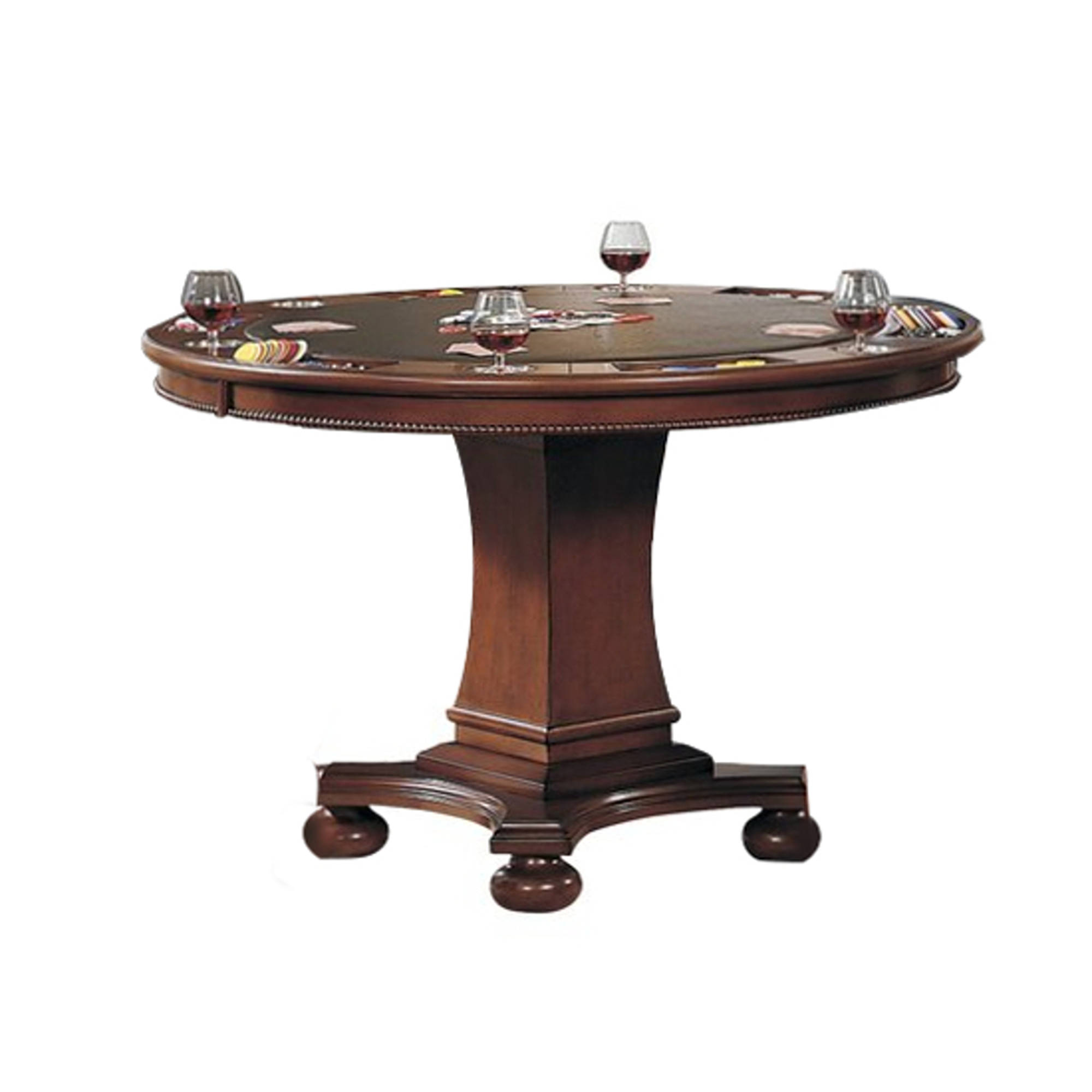 Sunset Trading Bellagio Distressed Brown Cherry Dining and Poker Table