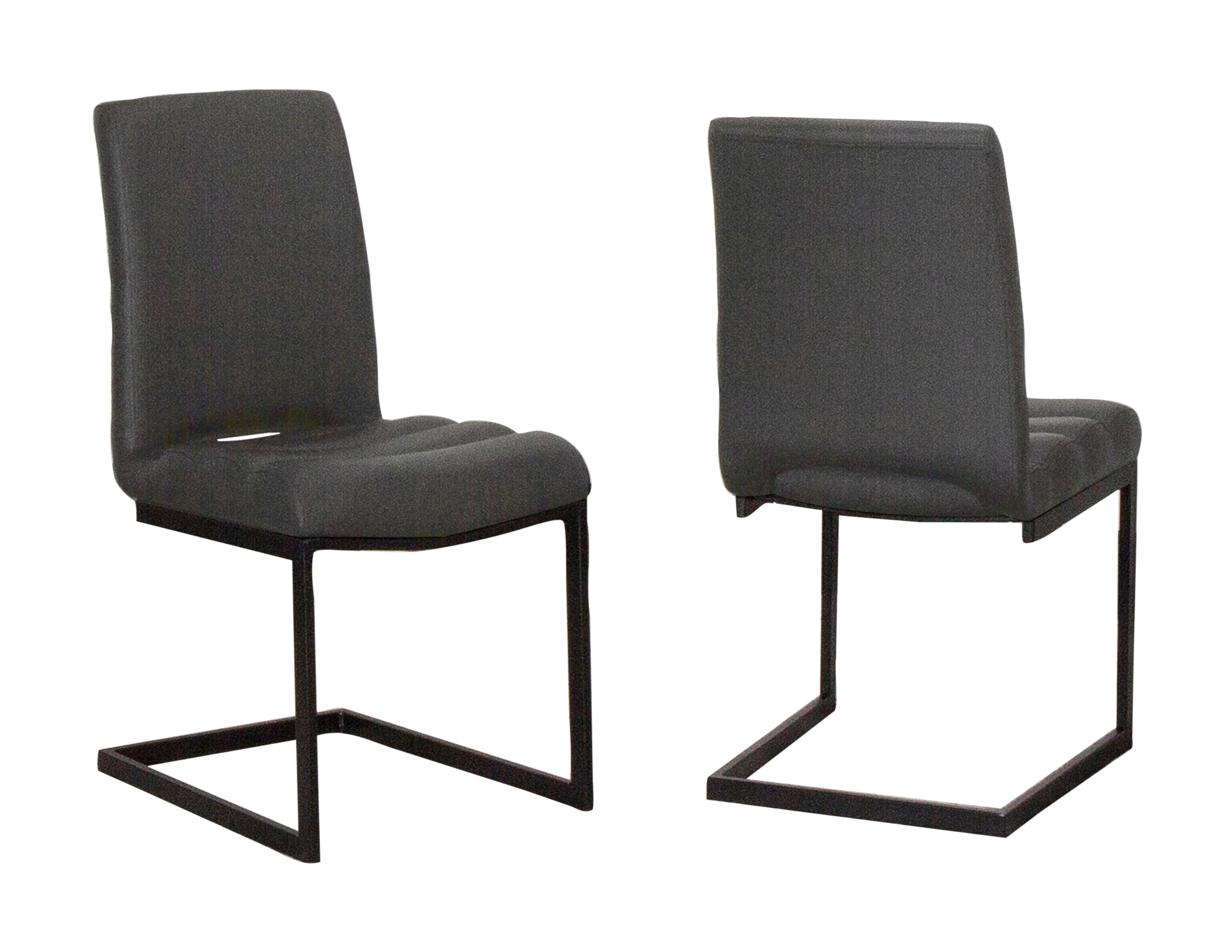 2 Sunset Trading Rhea Charcoal Gray Dining Chairs