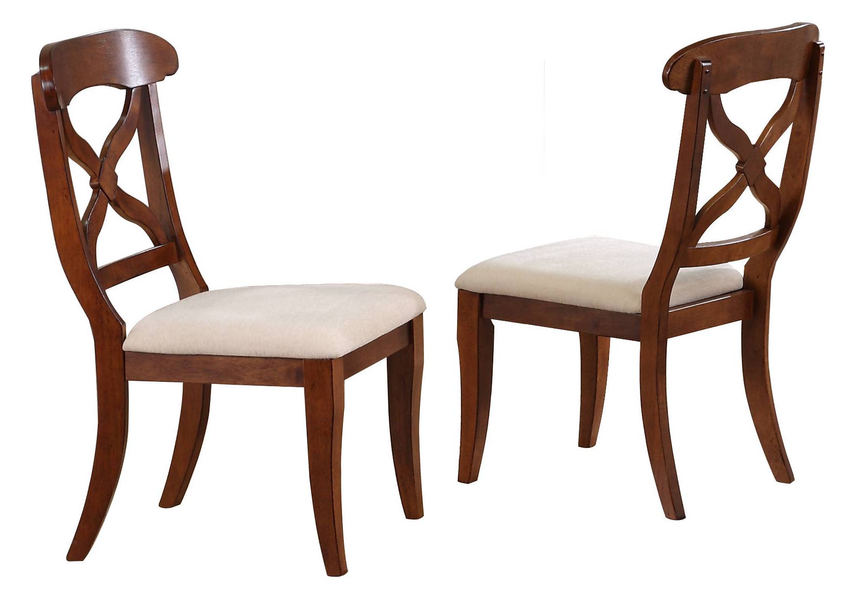 2 Sunset Trading Andrews Chestnut Brown Dining Chairs