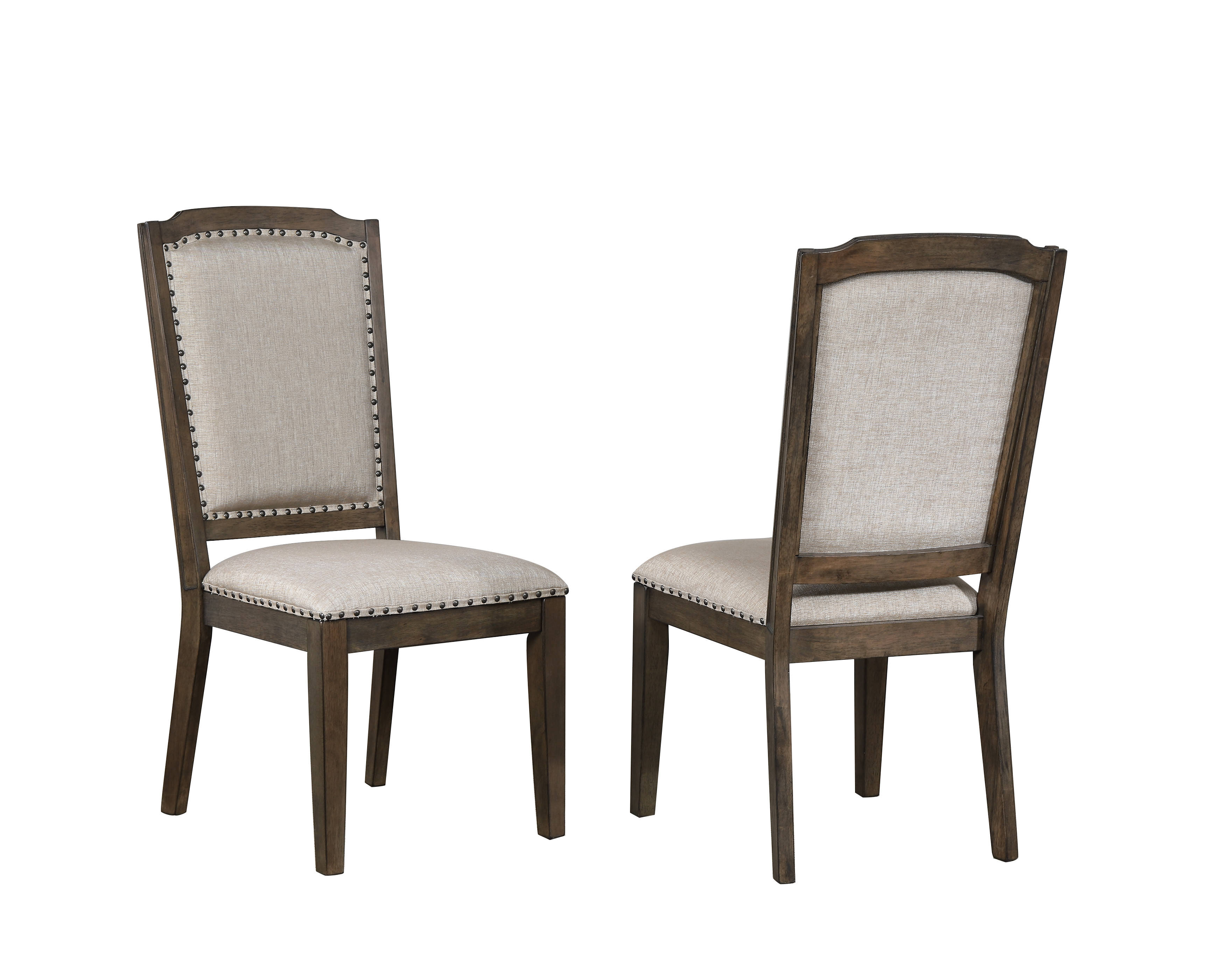 2 Sunset Trading Cali Gray Brown Dining Chairs