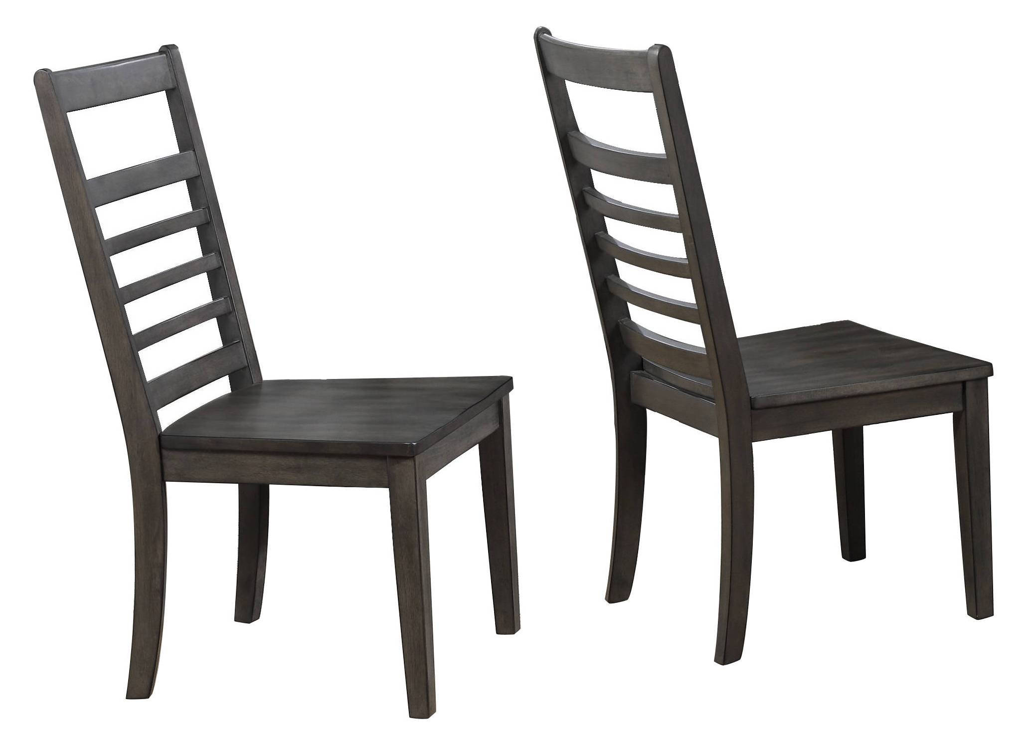 2 Sunset Trading Shades Of Weathered Gray Large Wood Dining Chairs