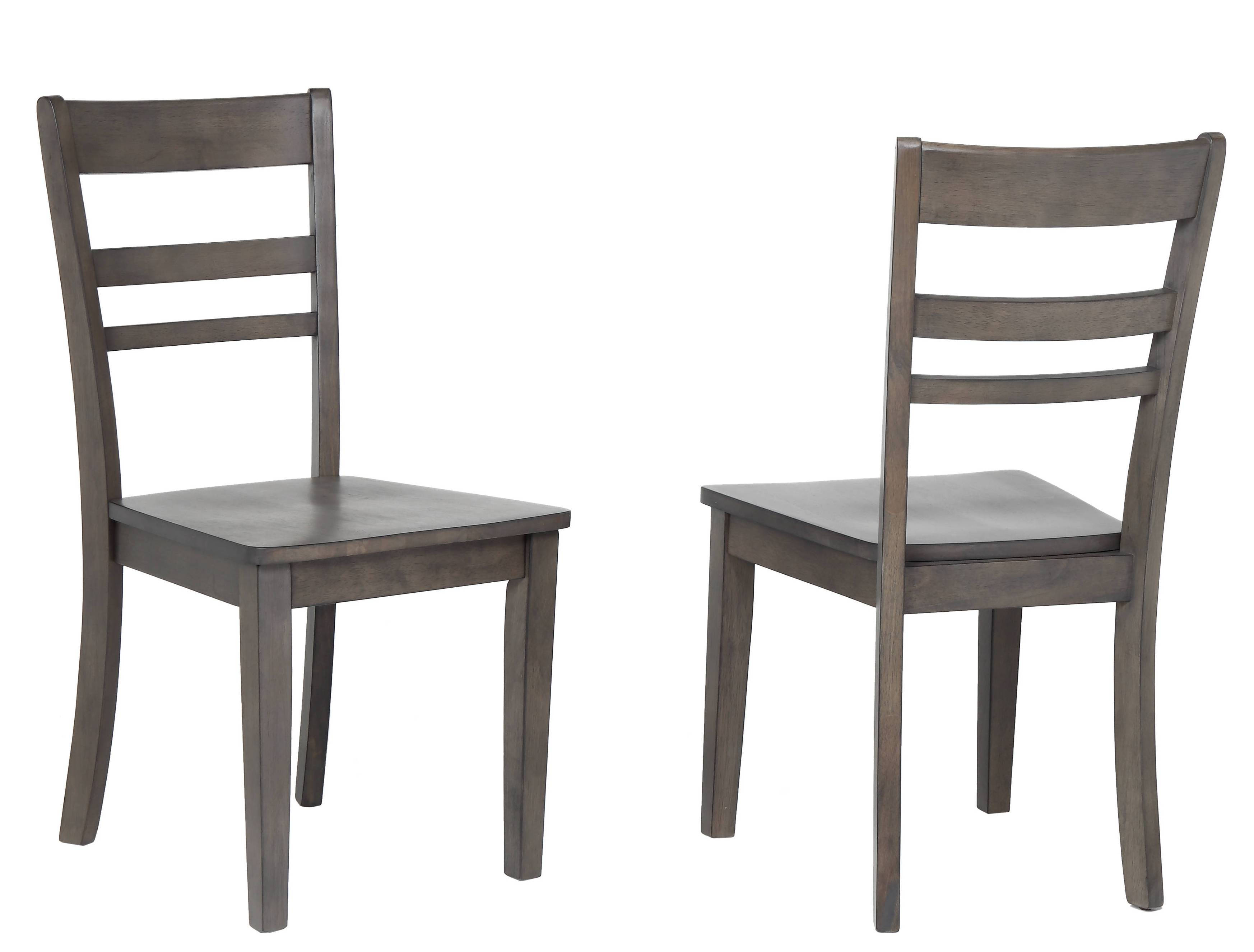 2 Sunset Trading Shades Of Weathered Gray Slat Back Dining Chairs