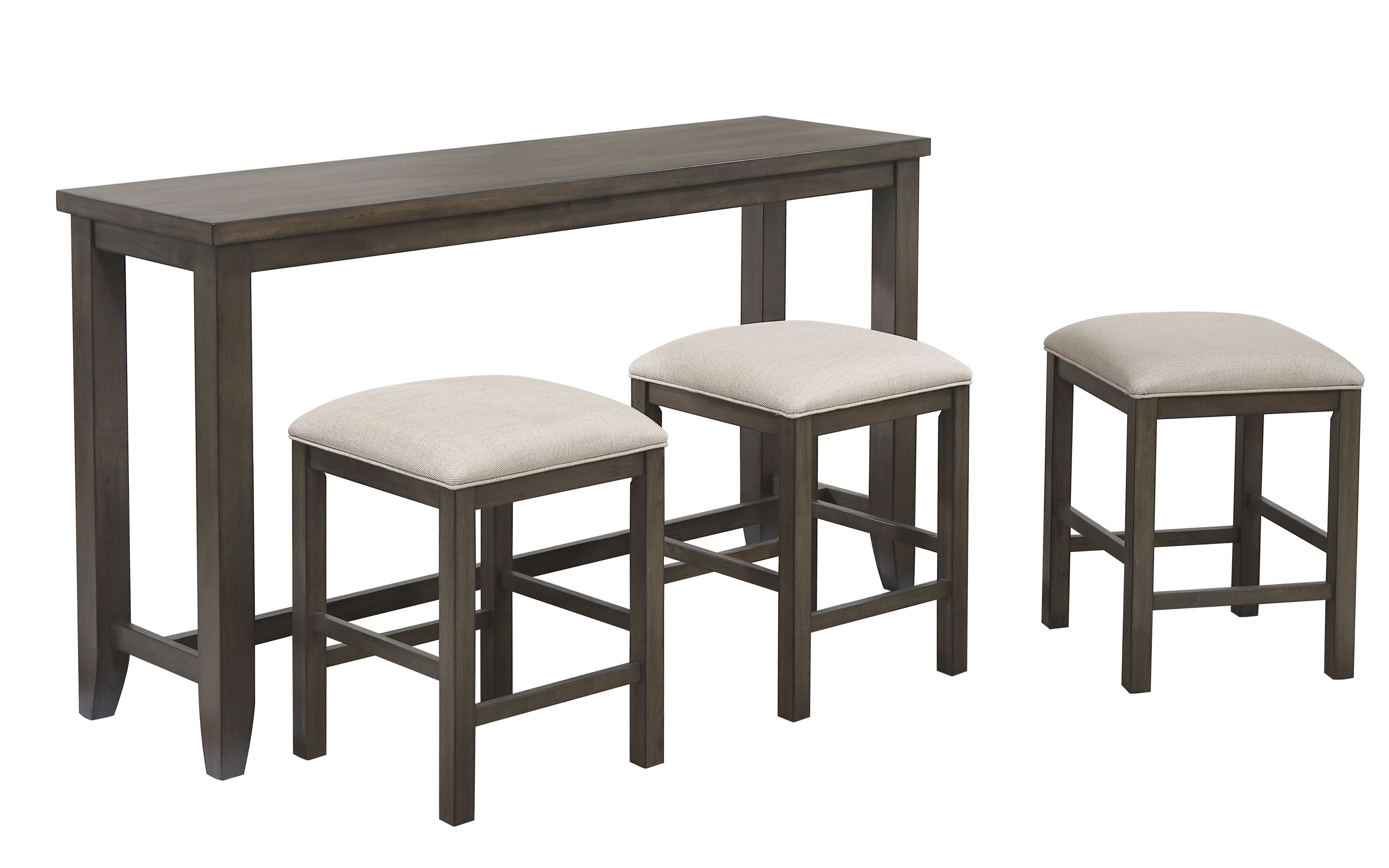 Sunset Trading Shades of Distressed Gray 4pc Small Pub Table Set