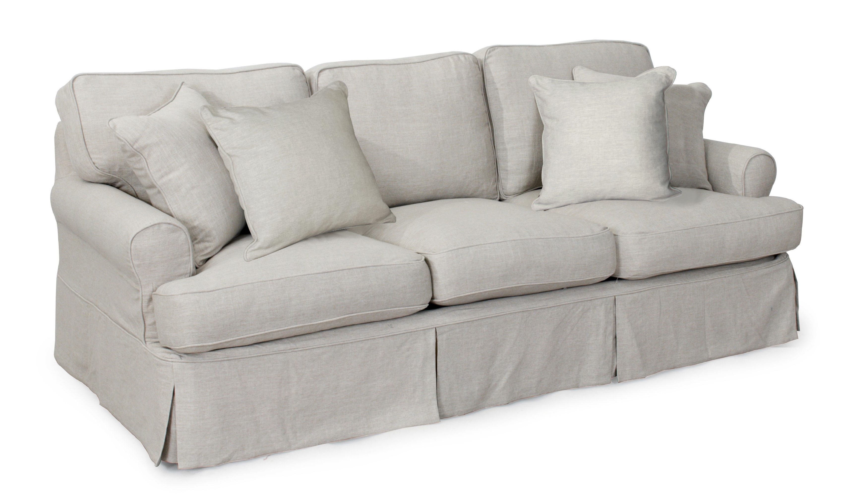 Sunset Trading Horizon Light Gray T Cushion Sofa Slipcover Only