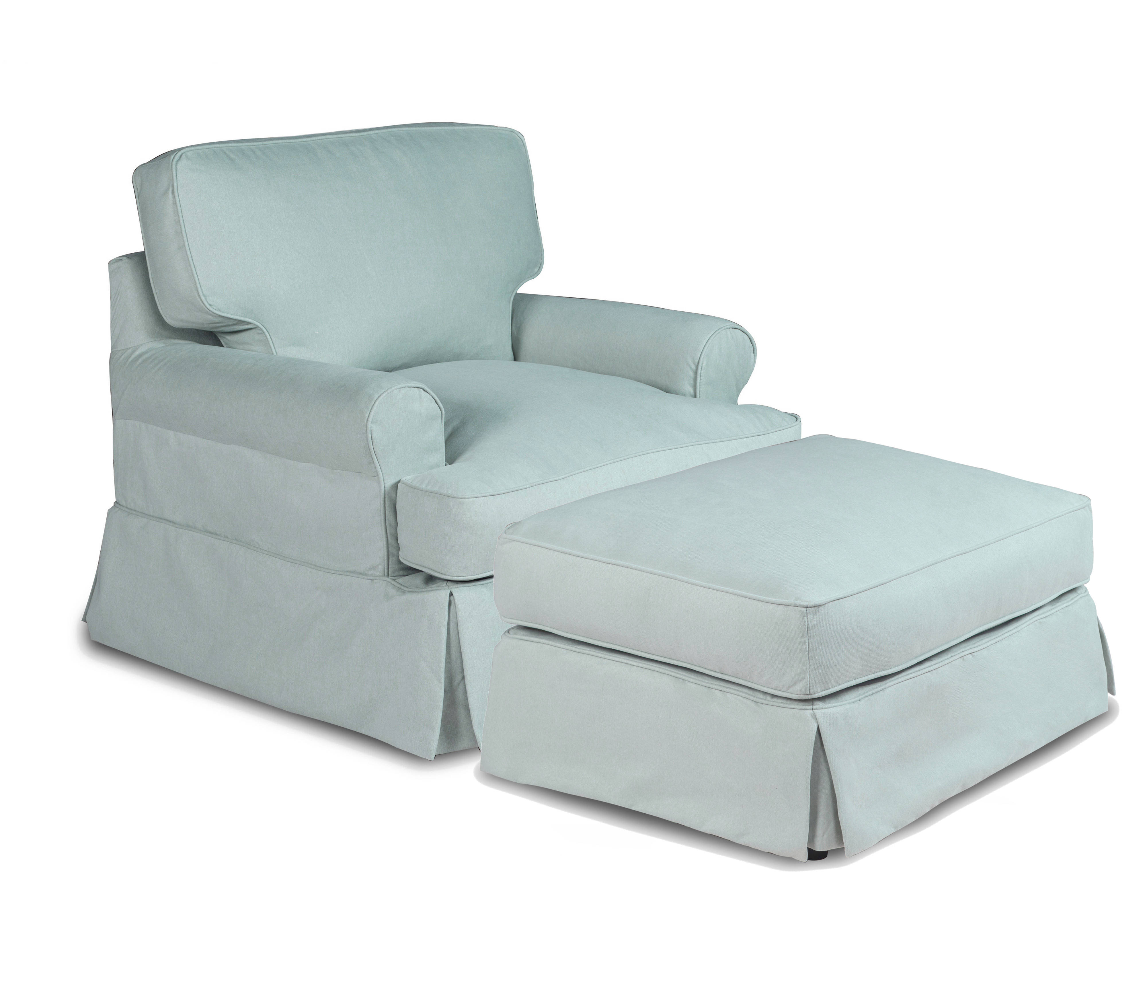 Sunset Trading Horizon Aqua Blue Fabric T Cushion 2pc Slipcover Set