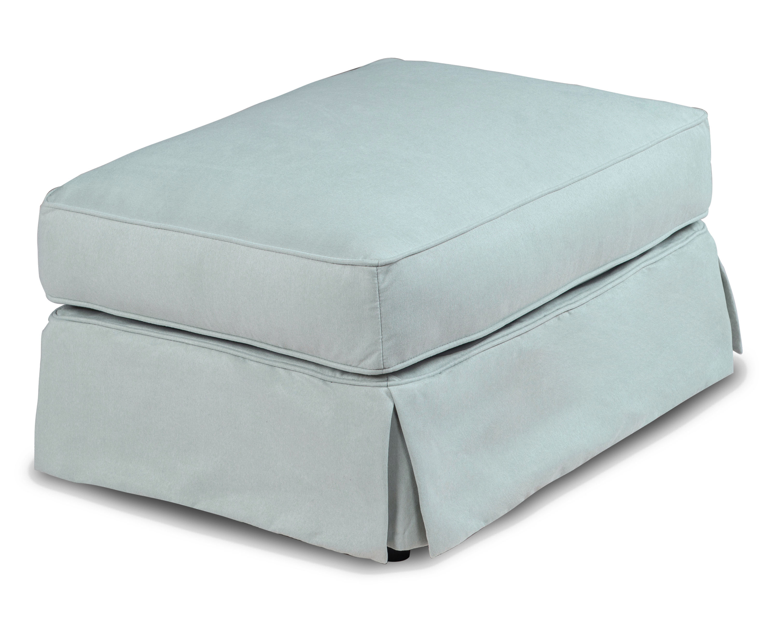 Sunset Trading Horizon Aqua Blue Rectangle Ottoman Slipcover Only