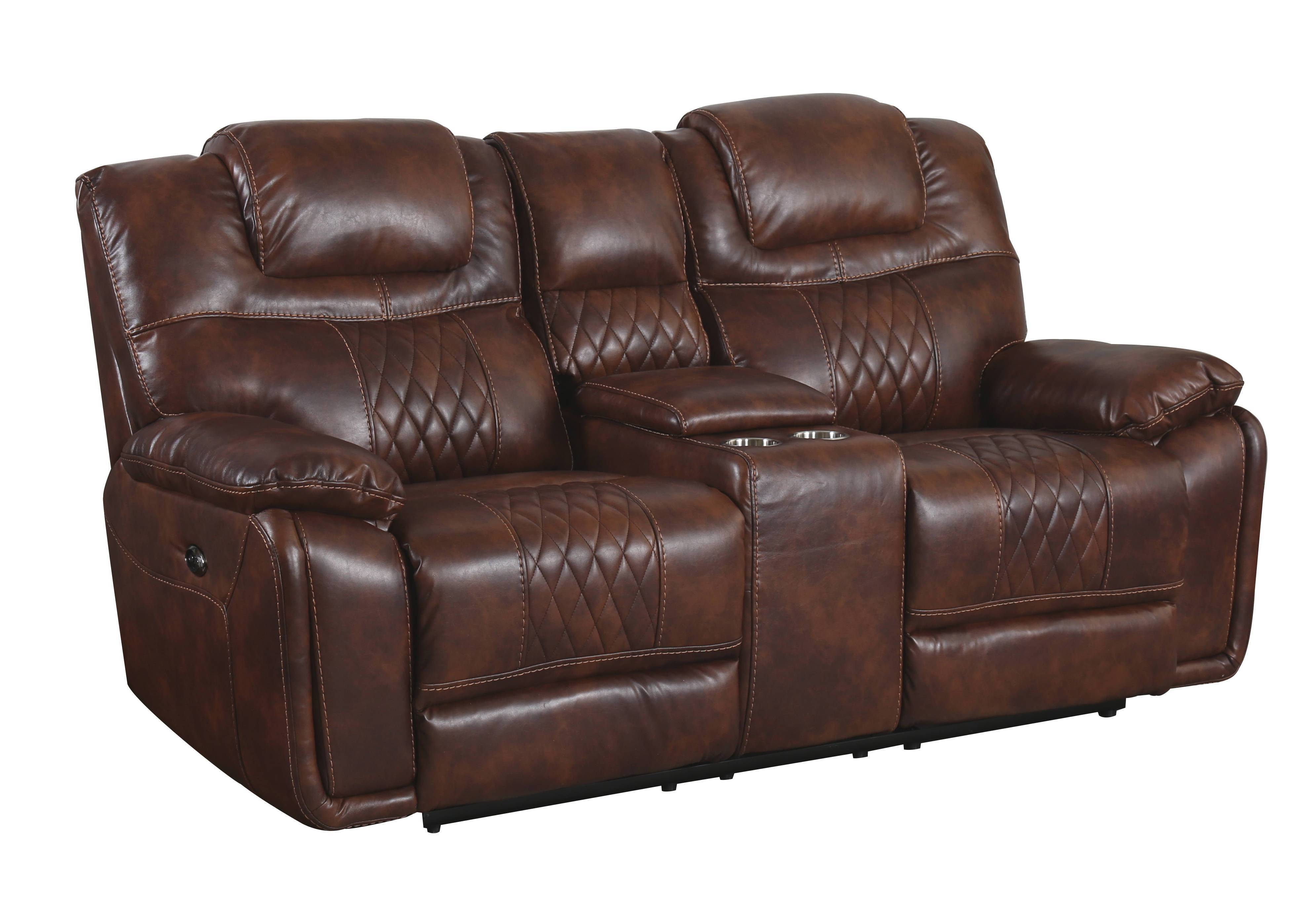 Sunset Trading Diamond Brown Power Dual Reclining Loveseat