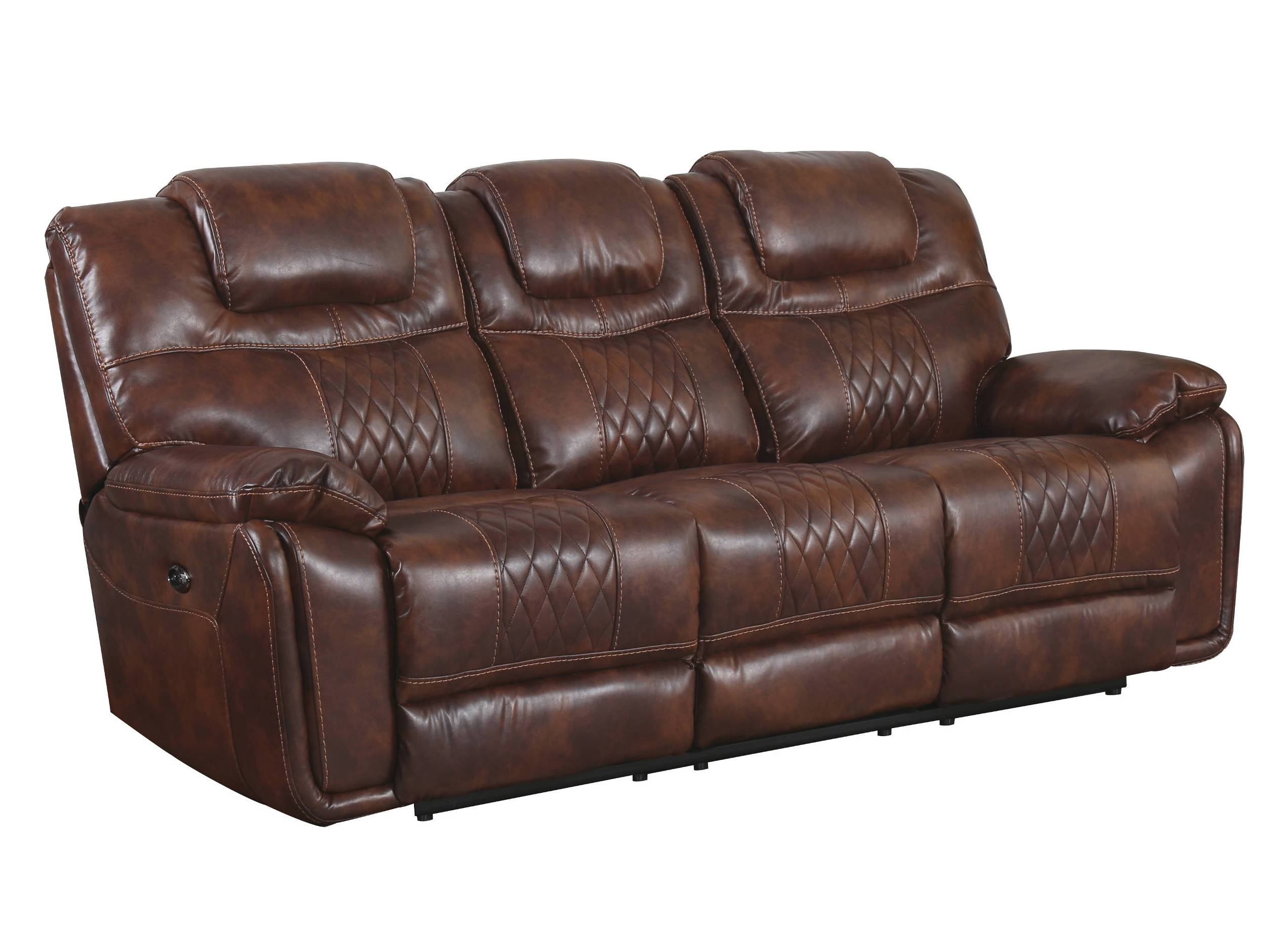Sunset Trading Diamond Brown Power Dual Reclining Sofa