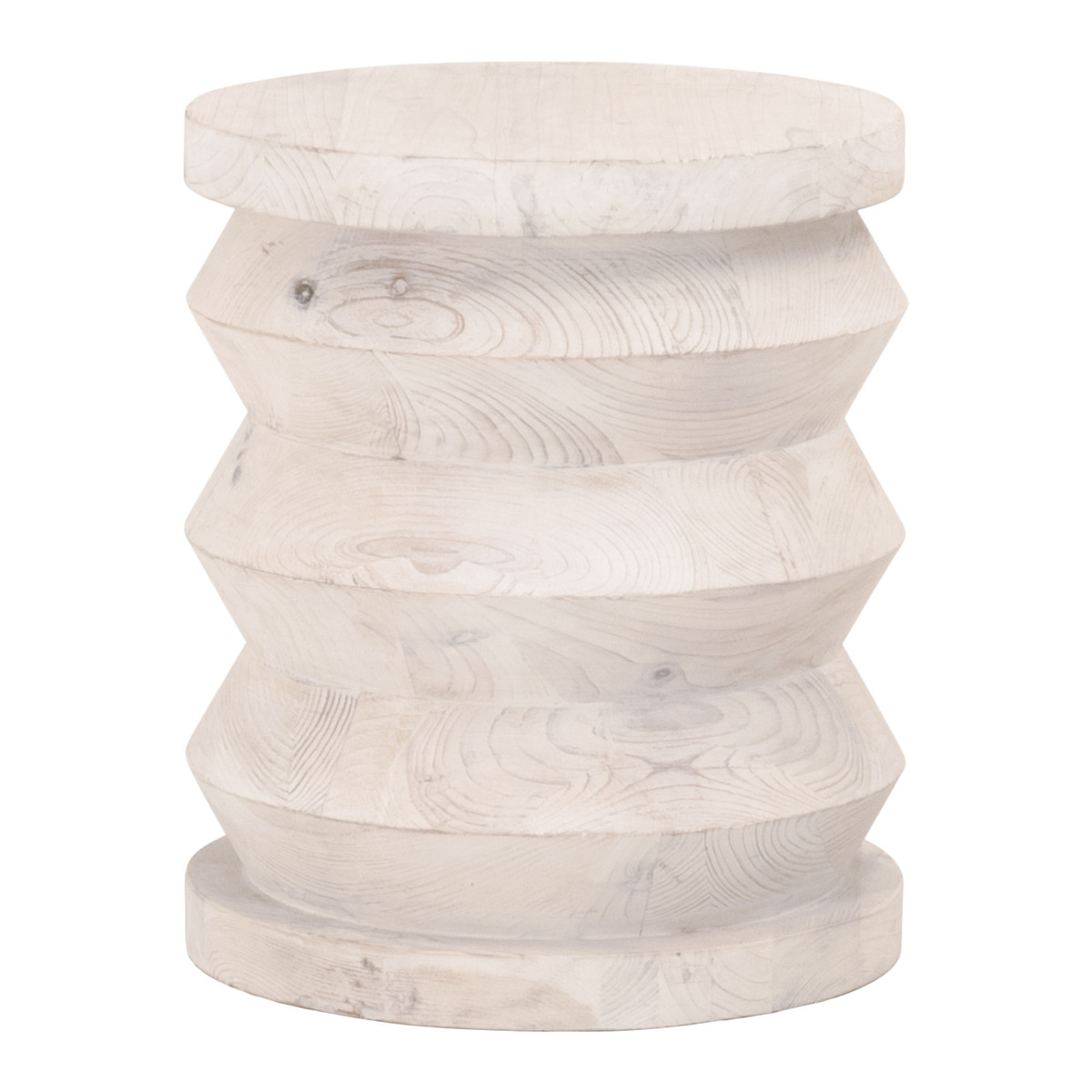 Essentials For Living Pier White Wash Accent Table