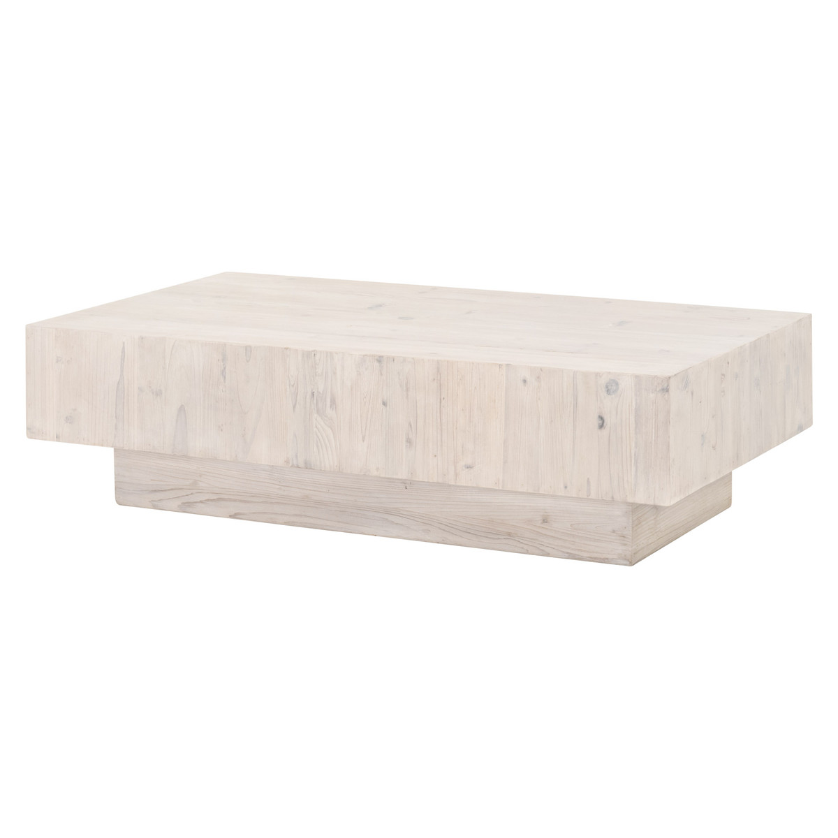 Essentials For Living Montauk White Wash Coffee Table