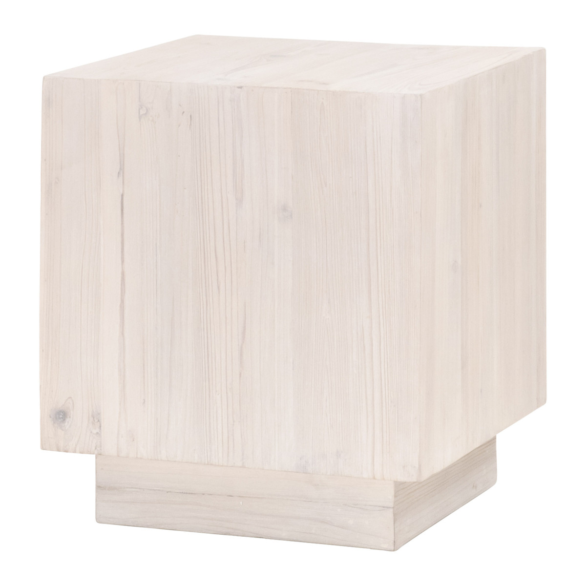 Essentials For Living Montauk White Wash End Table