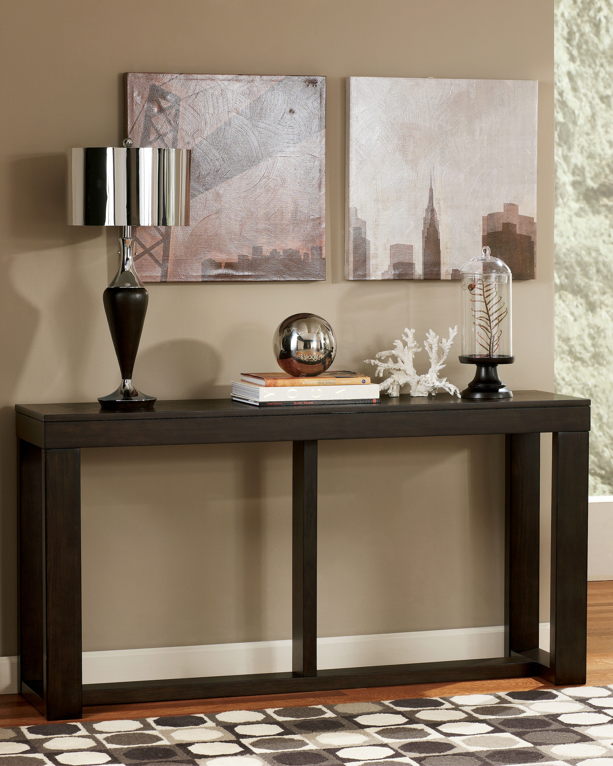 Ashley Furniture Watson Dark Brown Sofa Table