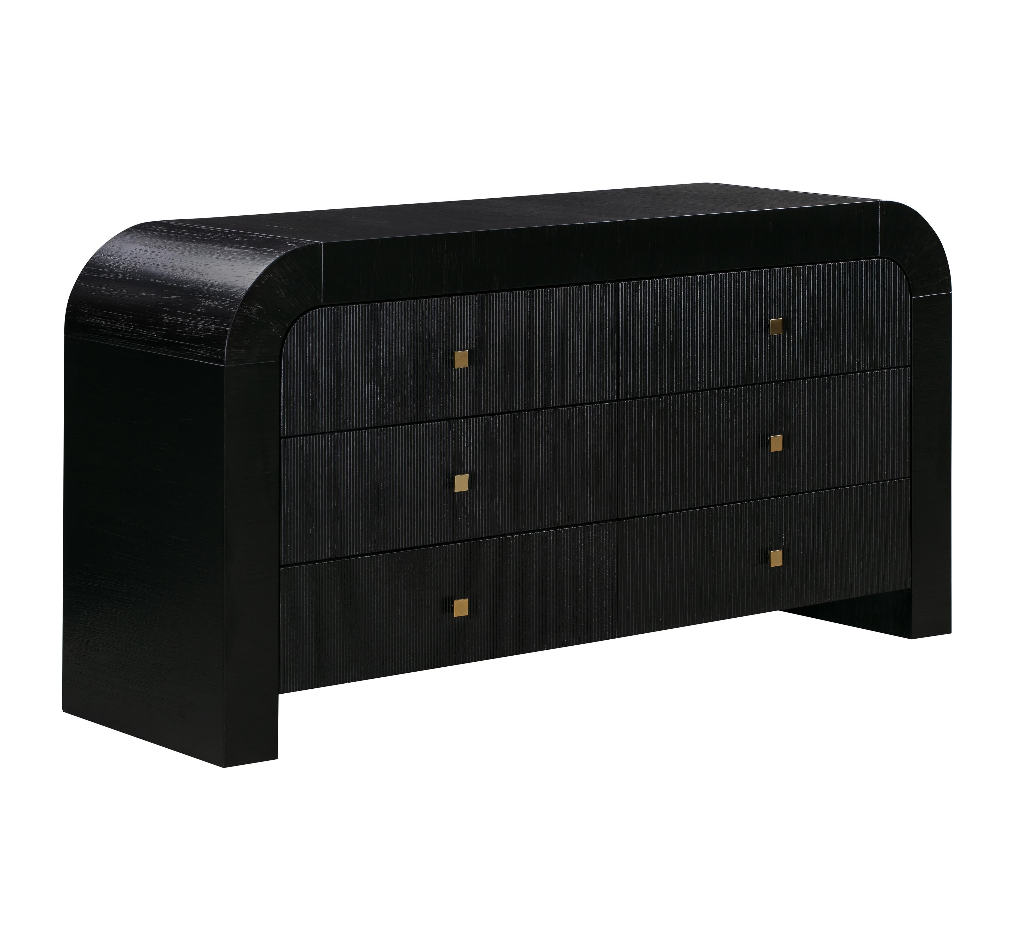 TOV Furniture Hump Black 6 Drawer Dresser