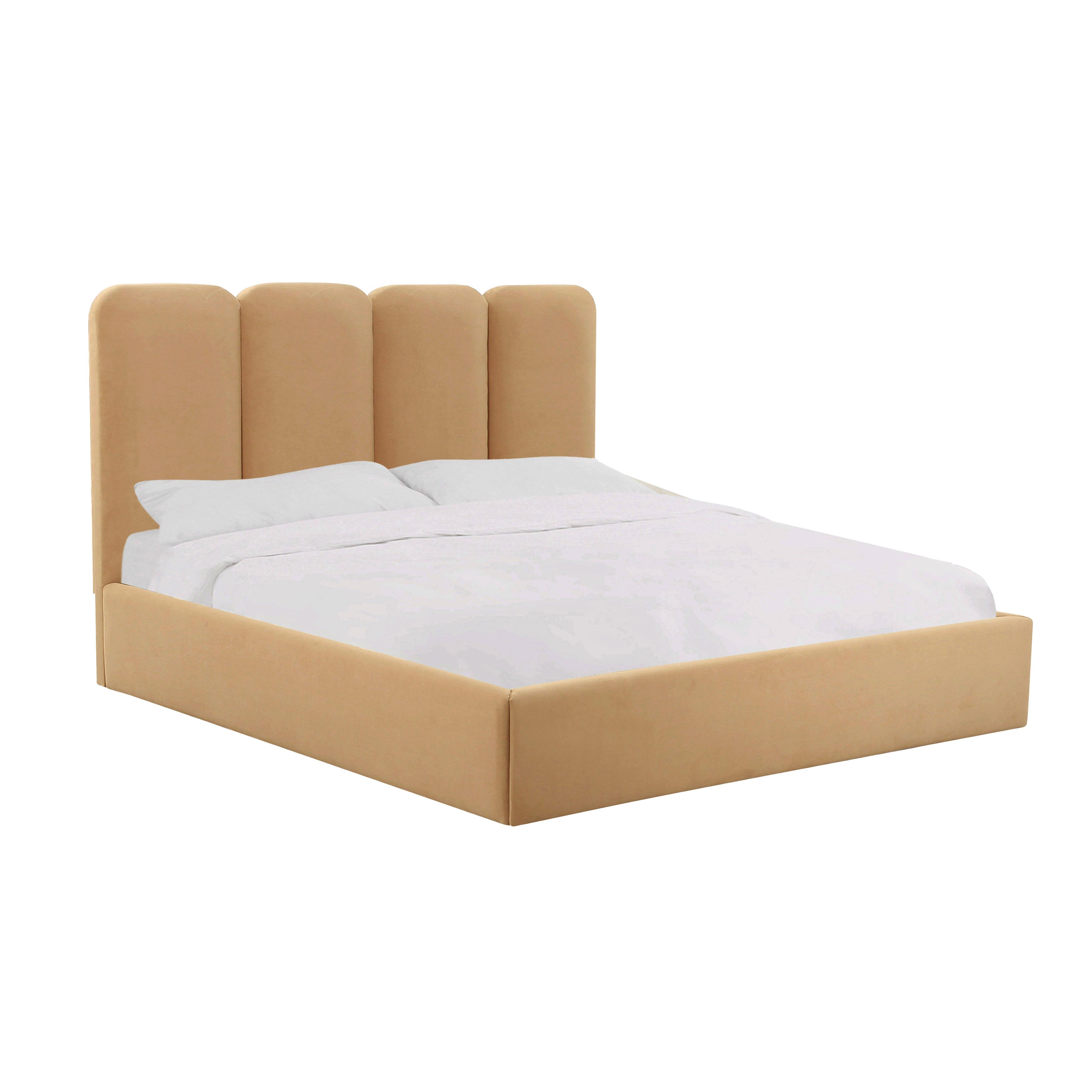 TOV Furniture Palani Honey Velvet Queen Bed
