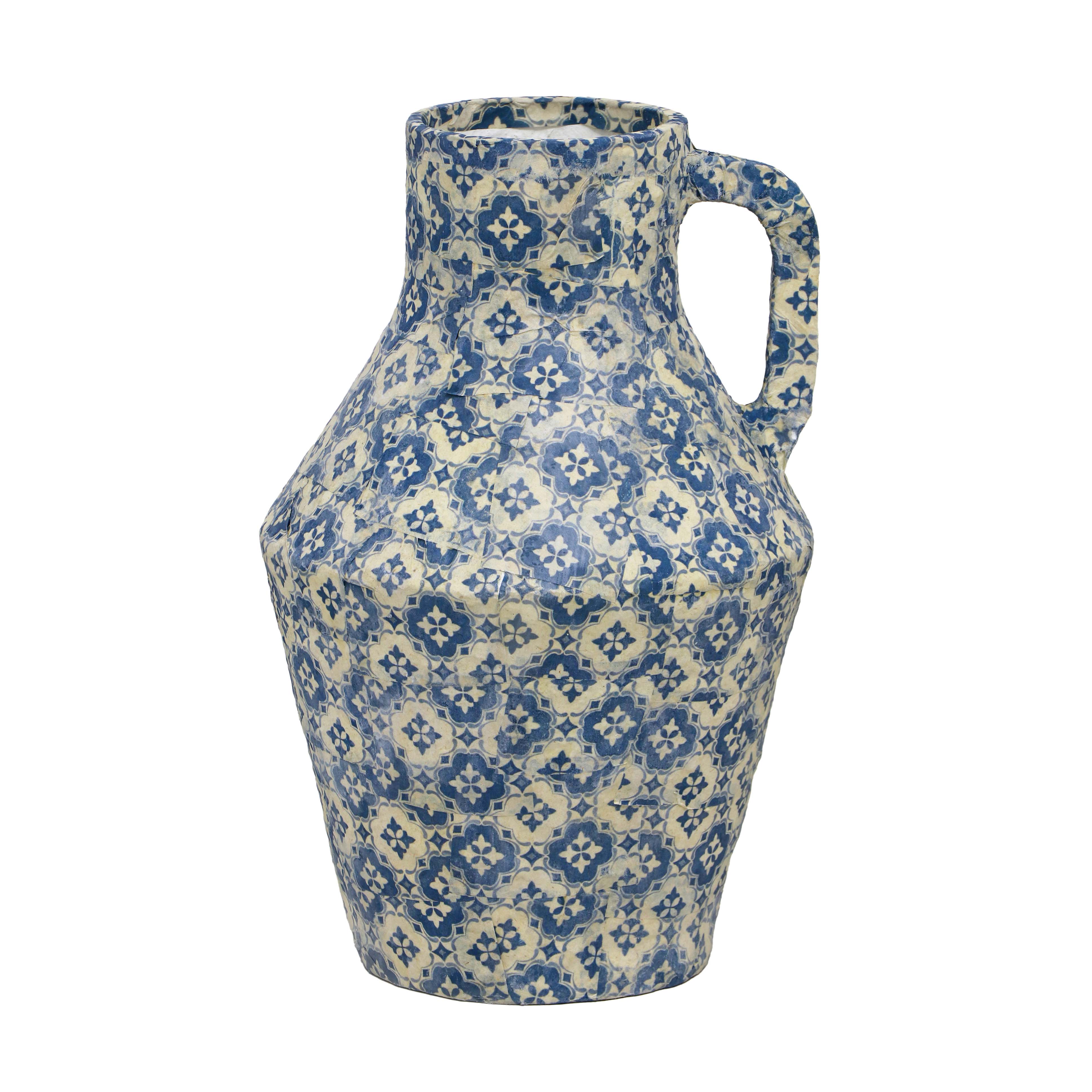 TOV Furniture Cotton Mache Lisbon Tile Vase