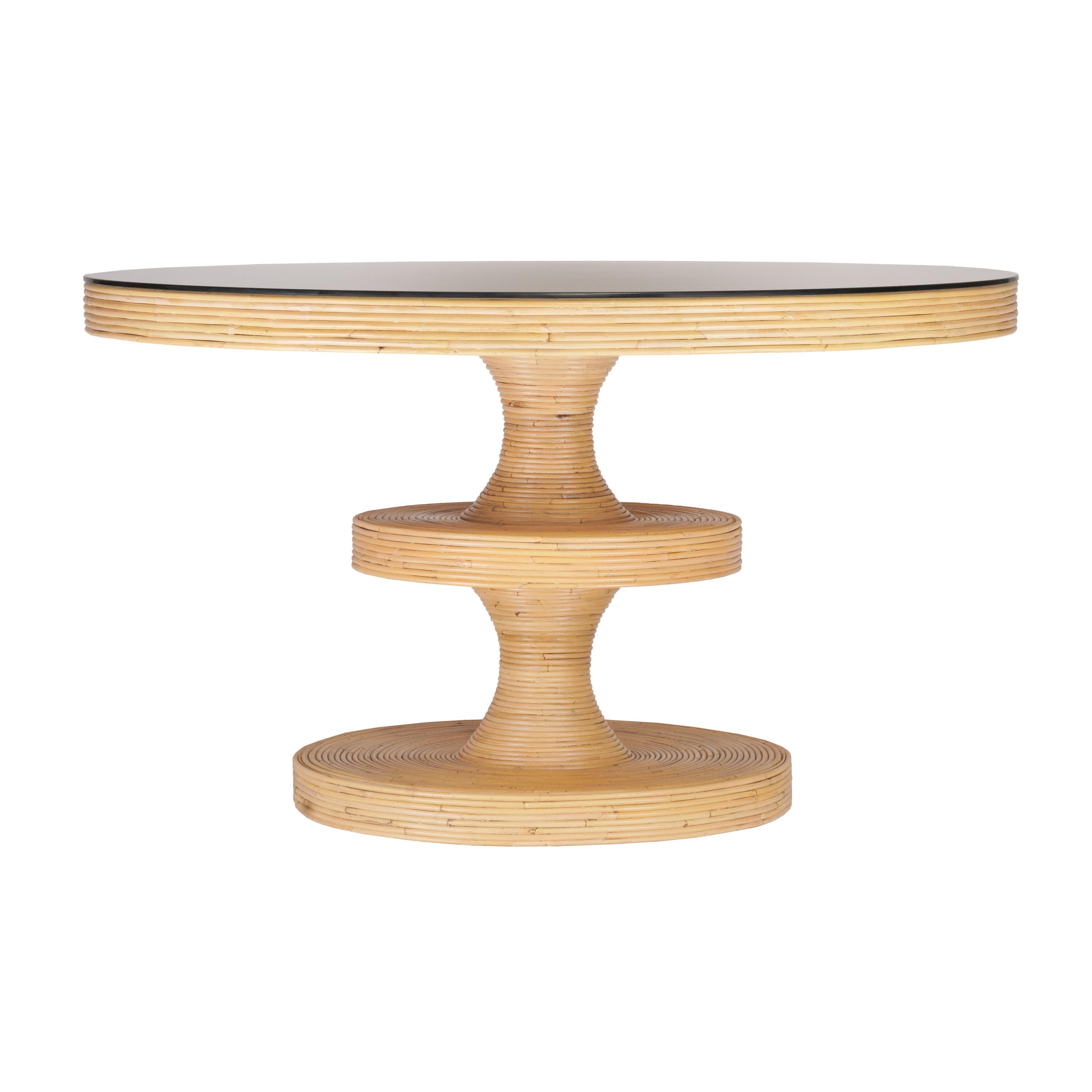 TOV Furniture Apollonia Natural Rattan Dining Table