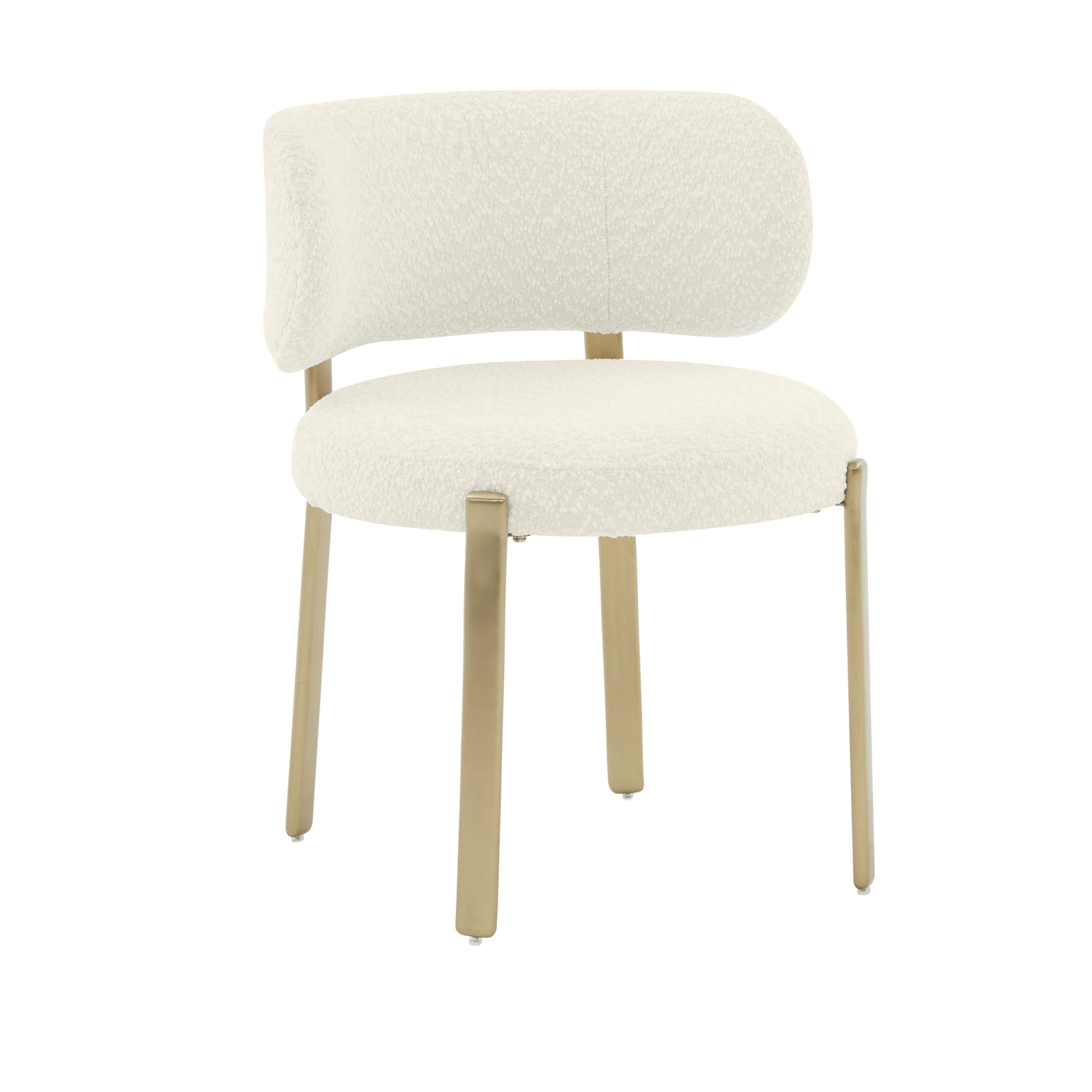 TOV Furniture Margaret Cream Boucle Dining Chair