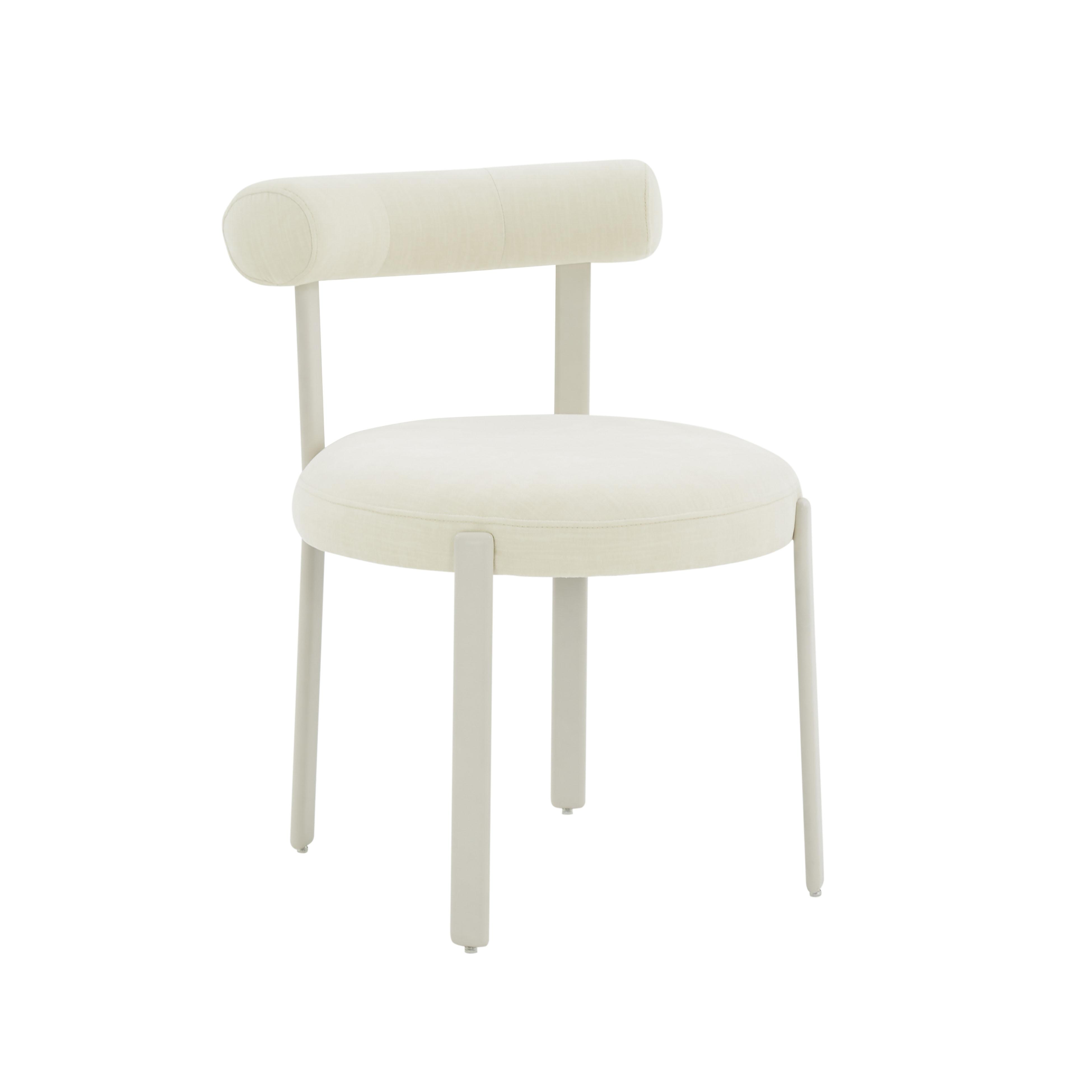TOV Furniture Margaret Cream Bolster Back Dining Chair