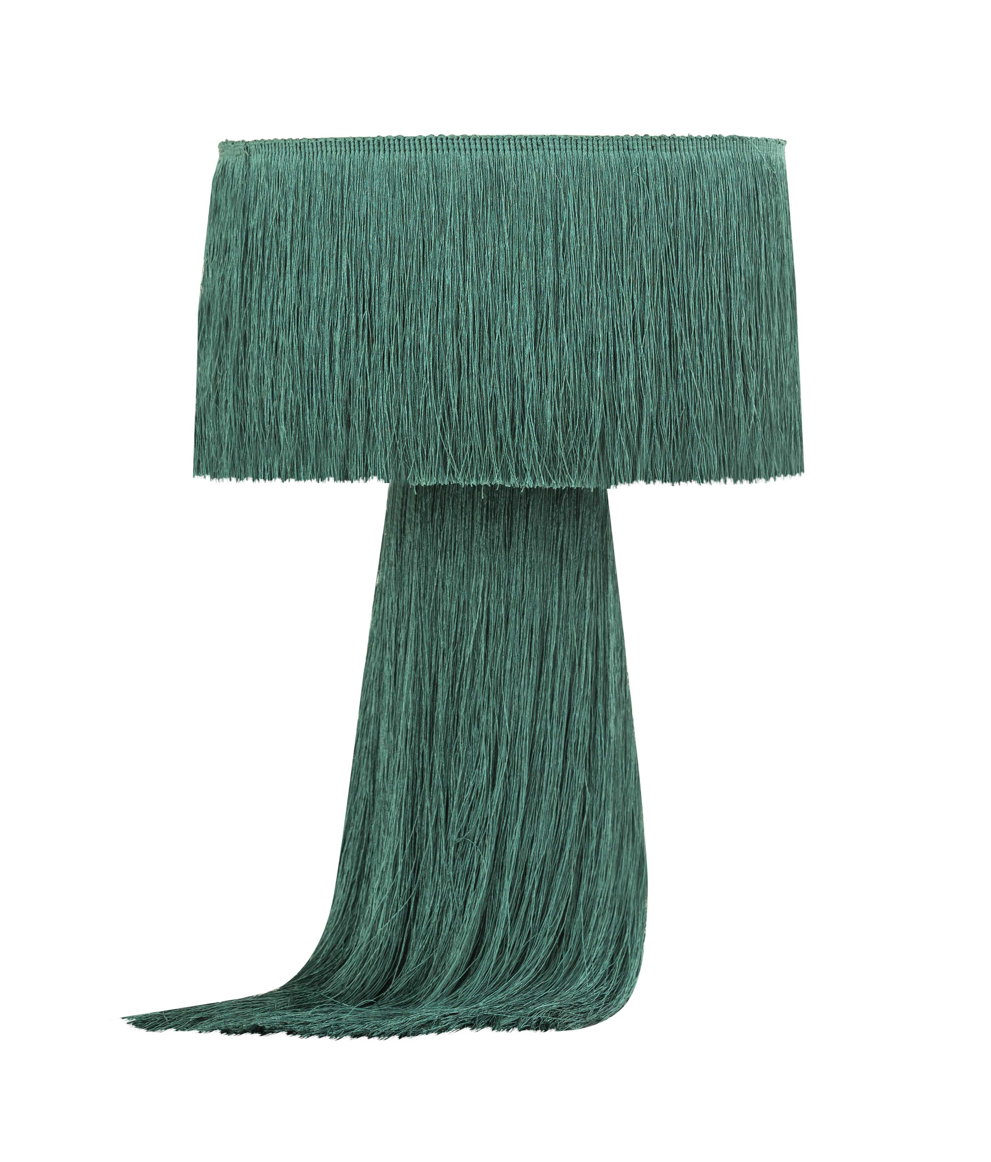 TOV Furniture Atolla Emerald Tassel Table Lamp